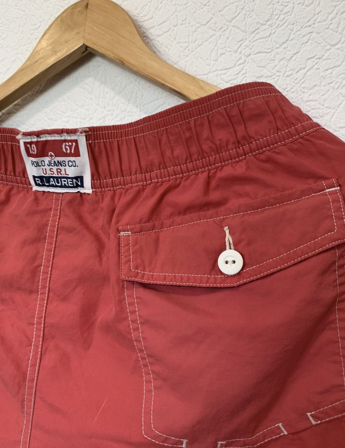 Polo Ralph Lauren Polo Ralph Lauren Nylon Swimming Shorts Red Size L Size US 34 / EU 50 - 5 Thumbnail