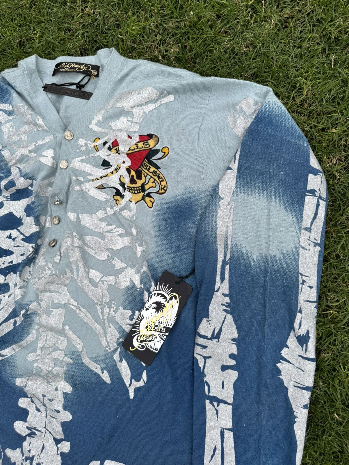 Ed Hardy Ed Hardy by Christian Audigier Cardigan Amazing Condition Size US XXL / EU 58 / 5 - 4 Thumbnail