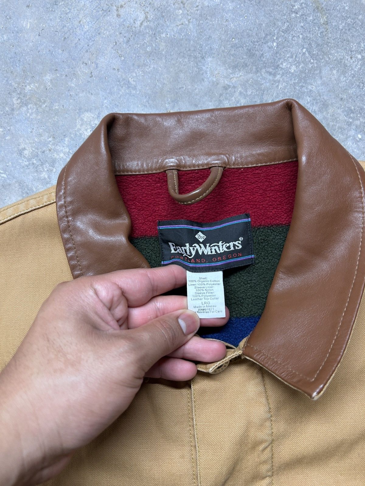 Vintage Vintage 00’s Earlywinters Blanket Lined Canvas Jacket Size US L / EU 52-54 / 3 - 4 Thumbnail