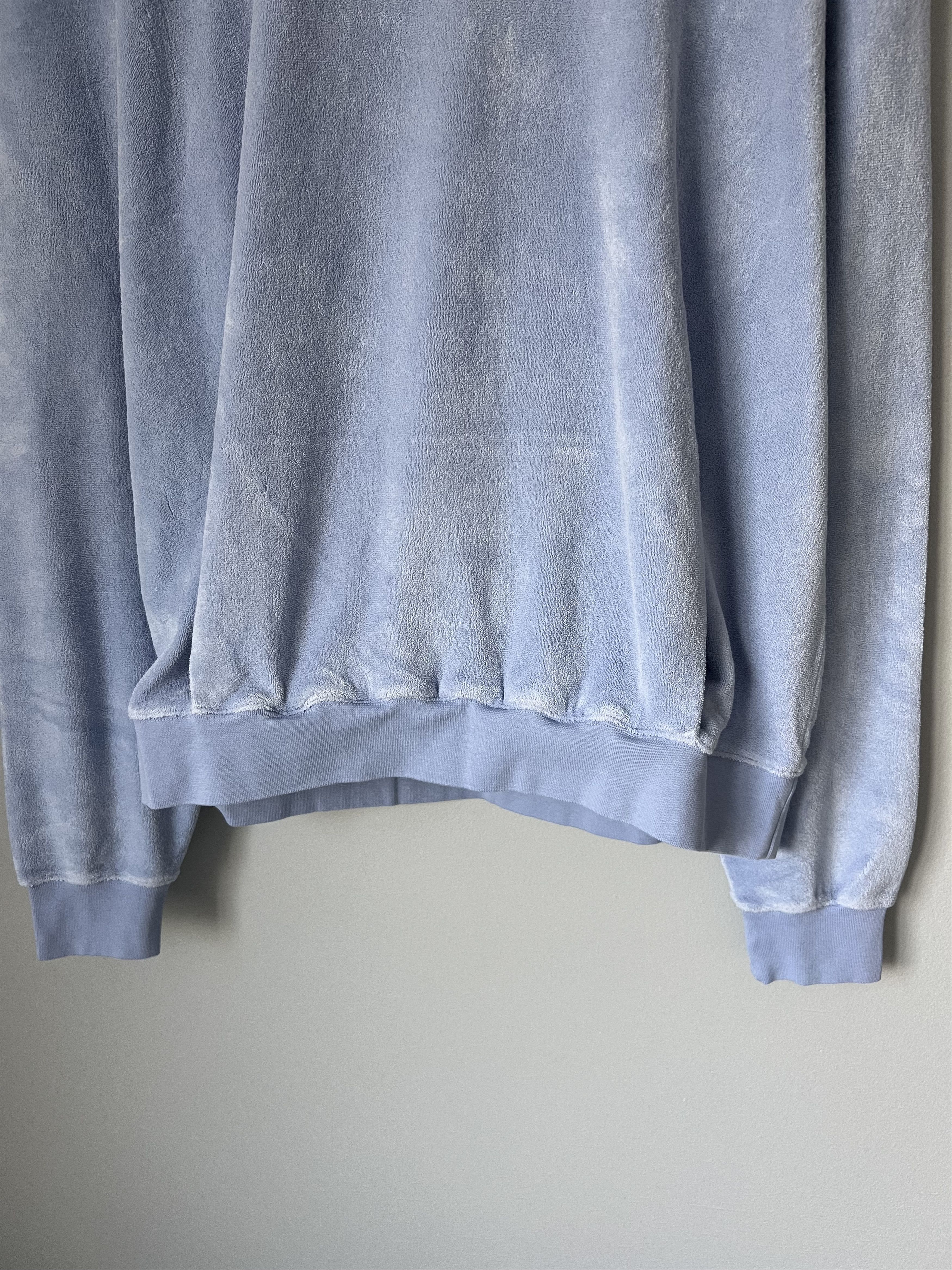Martine Rose Martine Rose Classic Logo Terry Hoodie in Pale Blue Size US XL / EU 56 / 4 - 6 Thumbnail