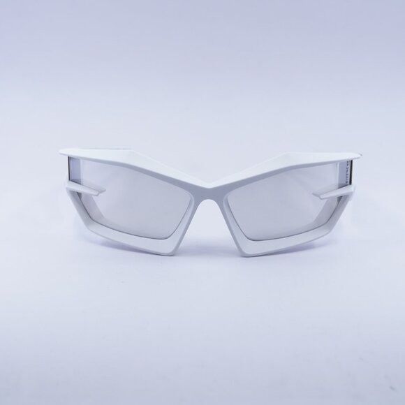 Givenchy Givenchy GV40049U 21C Sunglasses White Geometric Frame Size ONE SIZE - 2 Thumbnail