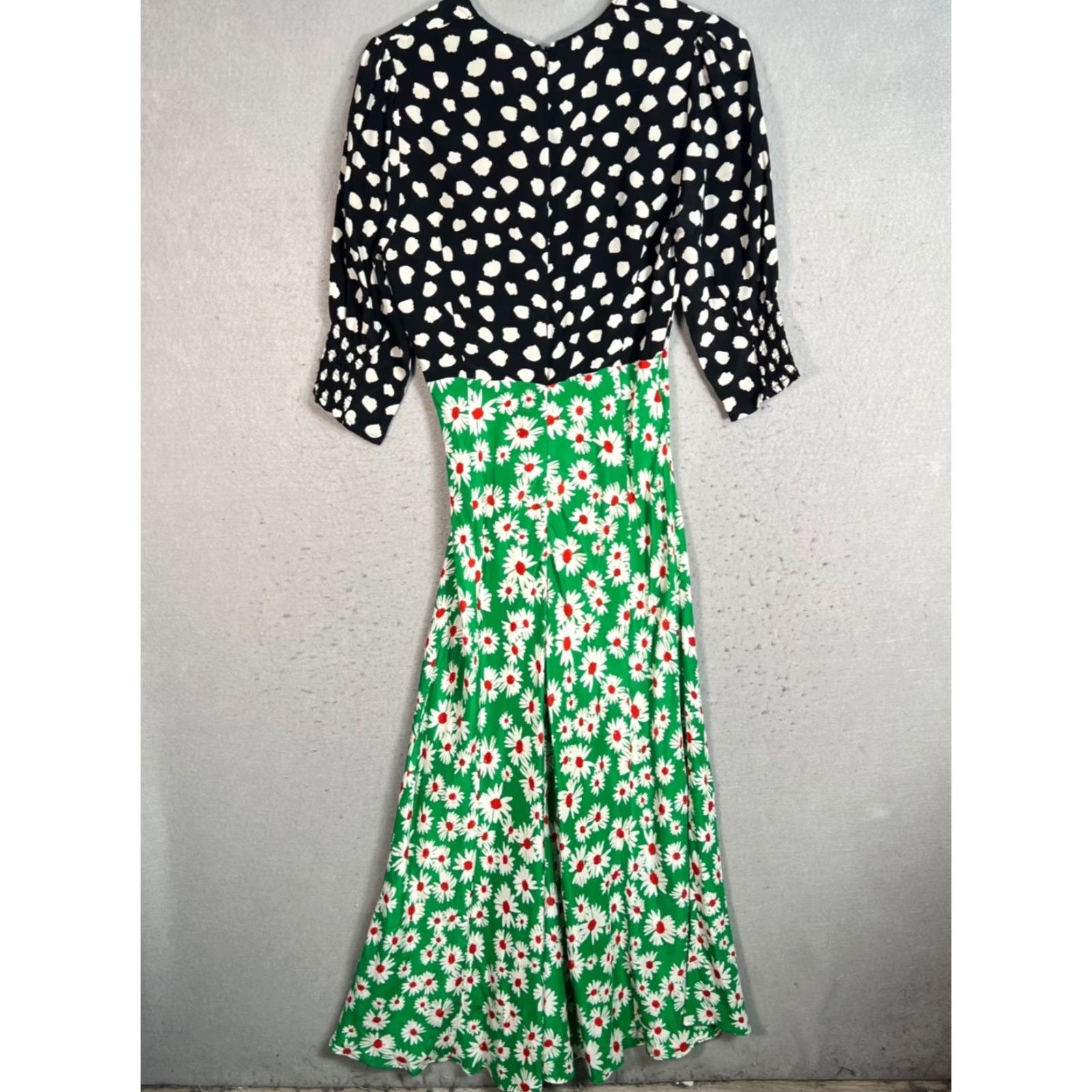 RIXO Rixo Floral Maxi Dress Womens XS V-Neck Multicolor Puff Sleeve Casual Party Size XS / US 0-2 / IT 36-38 - 2 Thumbnail