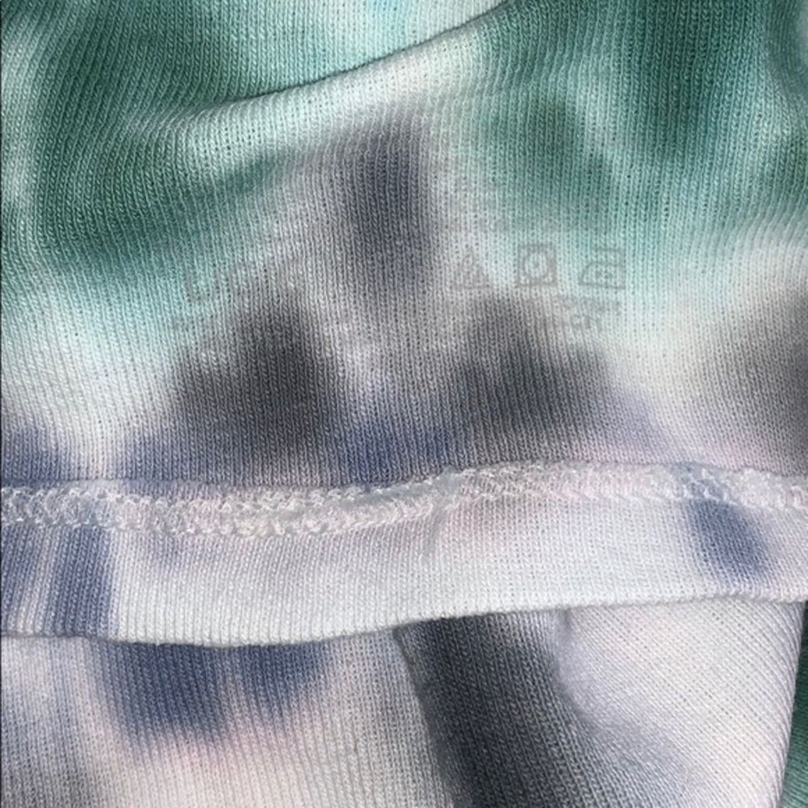 Fruit Of The Loom Dyes by MacKay Blue and Green Tie-Dye Tank Top Cami | Sz YL Size XS / US 0-2 / IT 36-38 - 4 Thumbnail