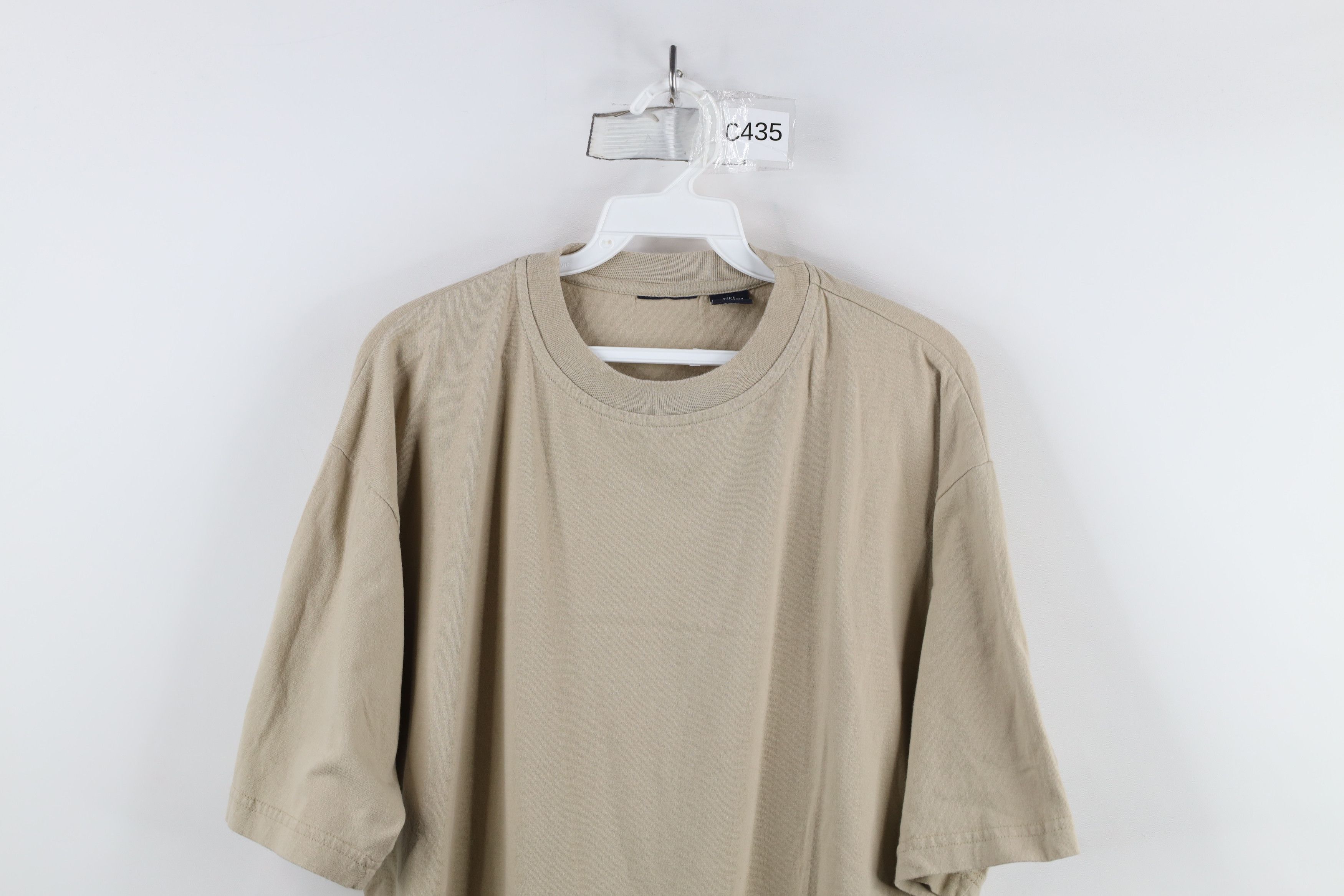 Vintage Vintage 90s Streetwear Short Sleeve T-Shirt Beige Cotton Size US L / EU 52-54 / 3 - 2 Thumbnail