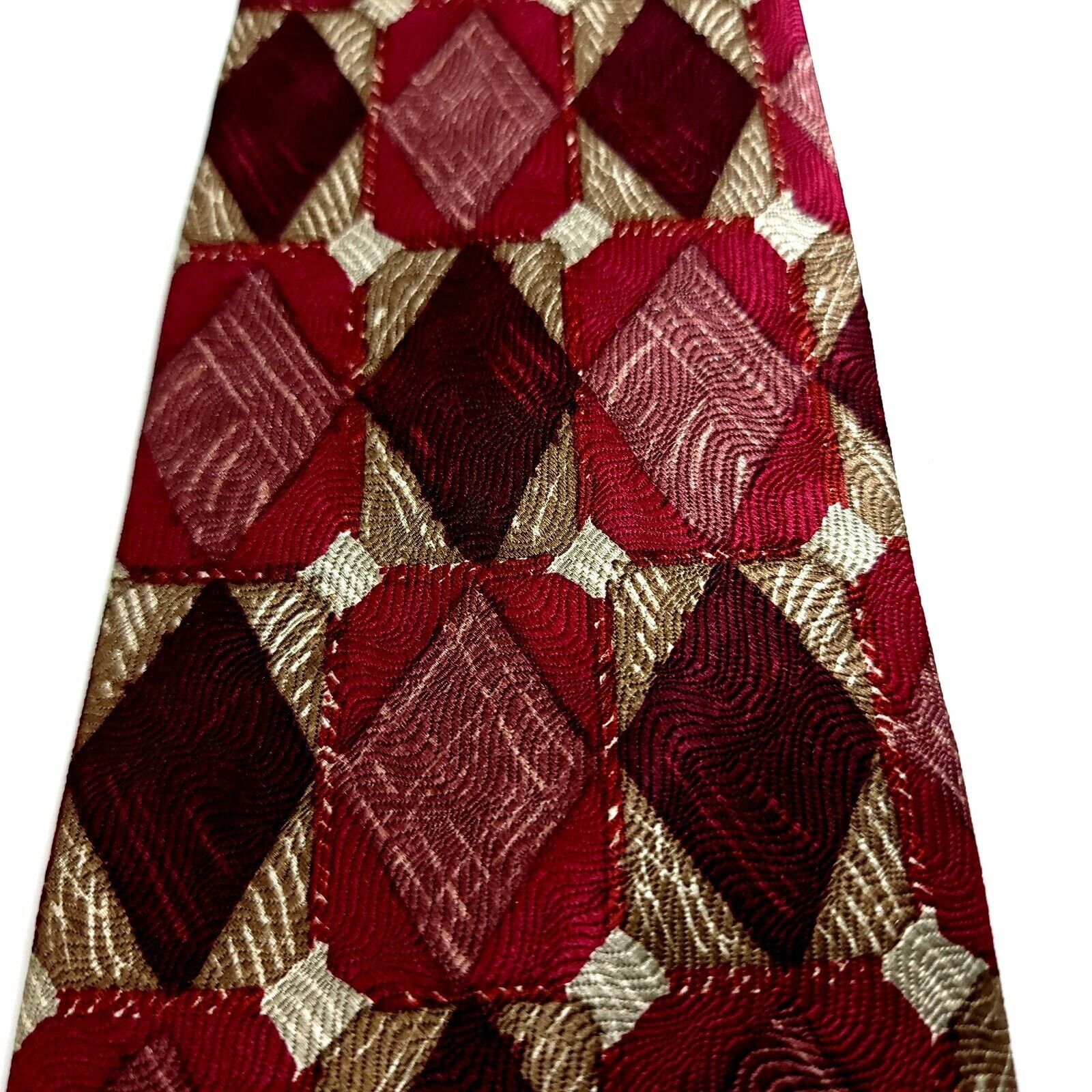Alexander Julian Alexander Julian Colours Red Geometric Woven Abstract Short Size ONE SIZE - 2 Thumbnail