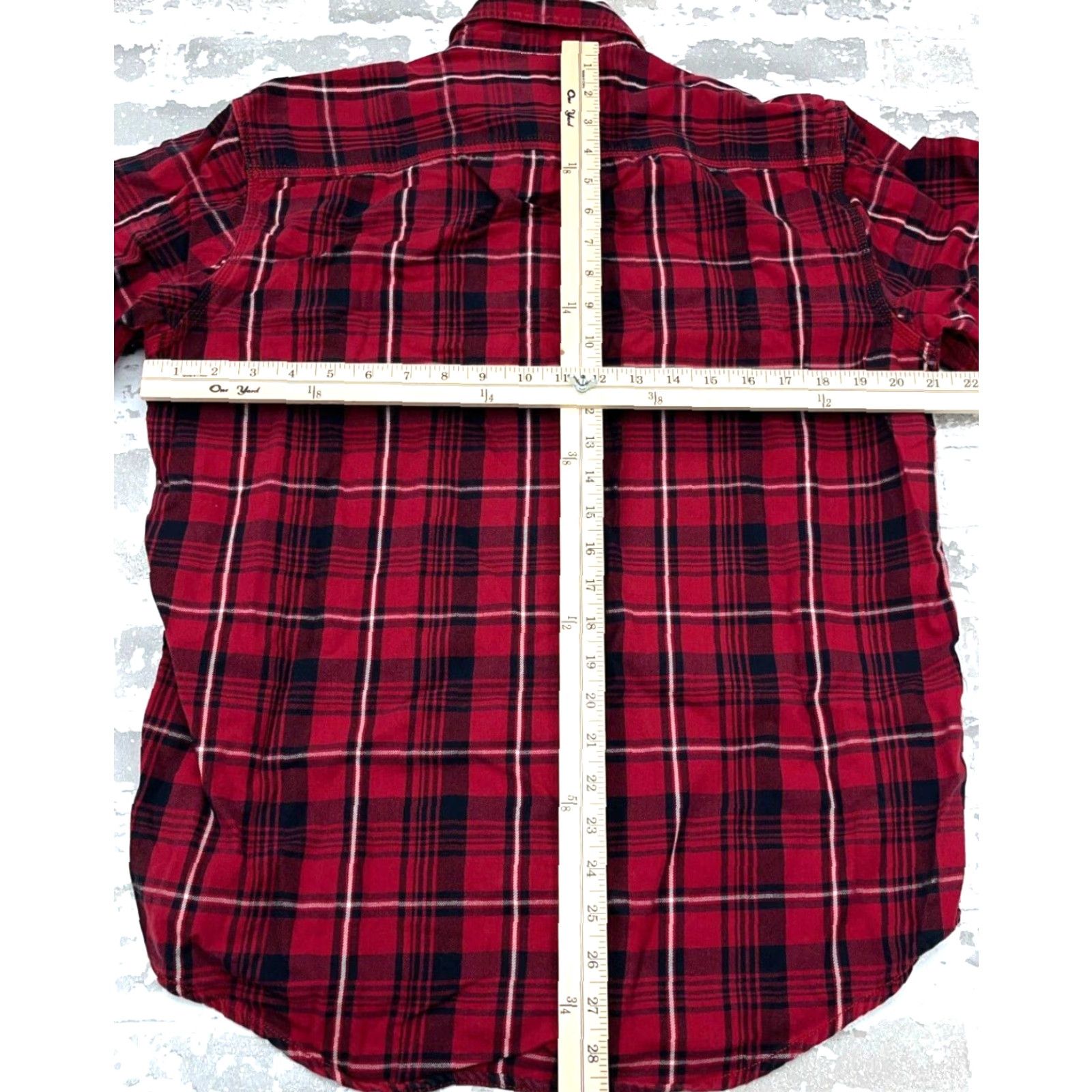 Vintage G.H. Bass & Co. Shirt Men M Red Black Flannel Plaid Button-Up Casual Workwear Modern Classic Preppy Members Mens Size US M / EU 48-50 / 2 - 5 Thumbnail