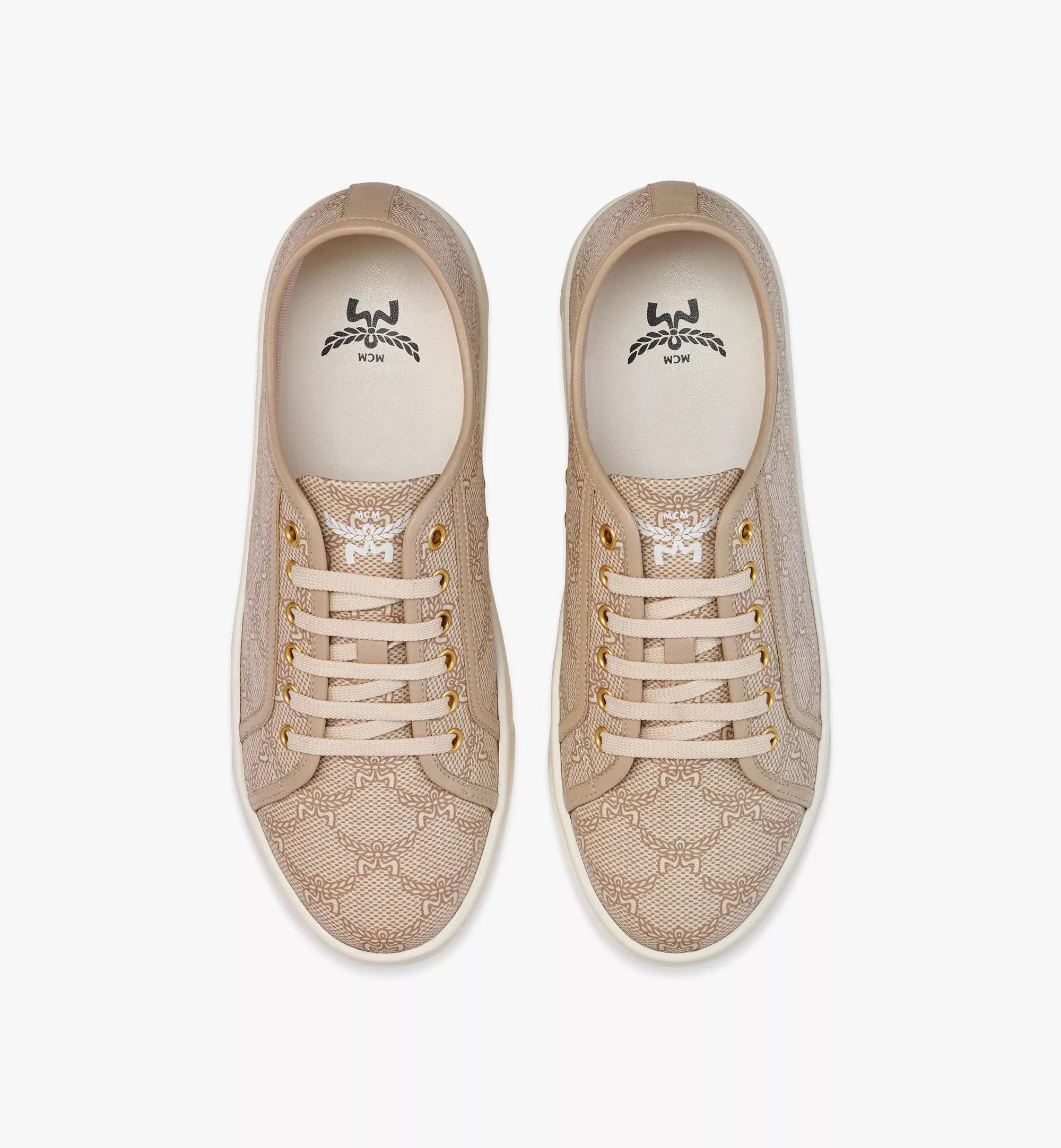MCM o1mt1gz0525 Low-Top Sneakers in Beige Size US 6 / IT 36 - 5 Thumbnail