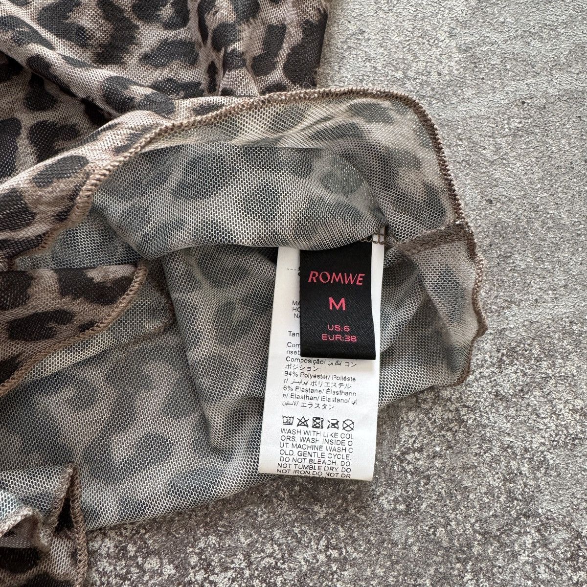 Hysteric Glamour Romwe Y2K Vintage Leopard Print Mesh Top Size M / US 6-8 / IT 42-44 - 8 Thumbnail