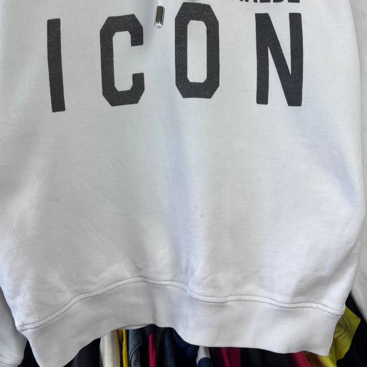 Dsquared2 Dsquared2 ICON Big Logo White Hoodie Size US S / EU 44-46 / 1 - 4 Thumbnail