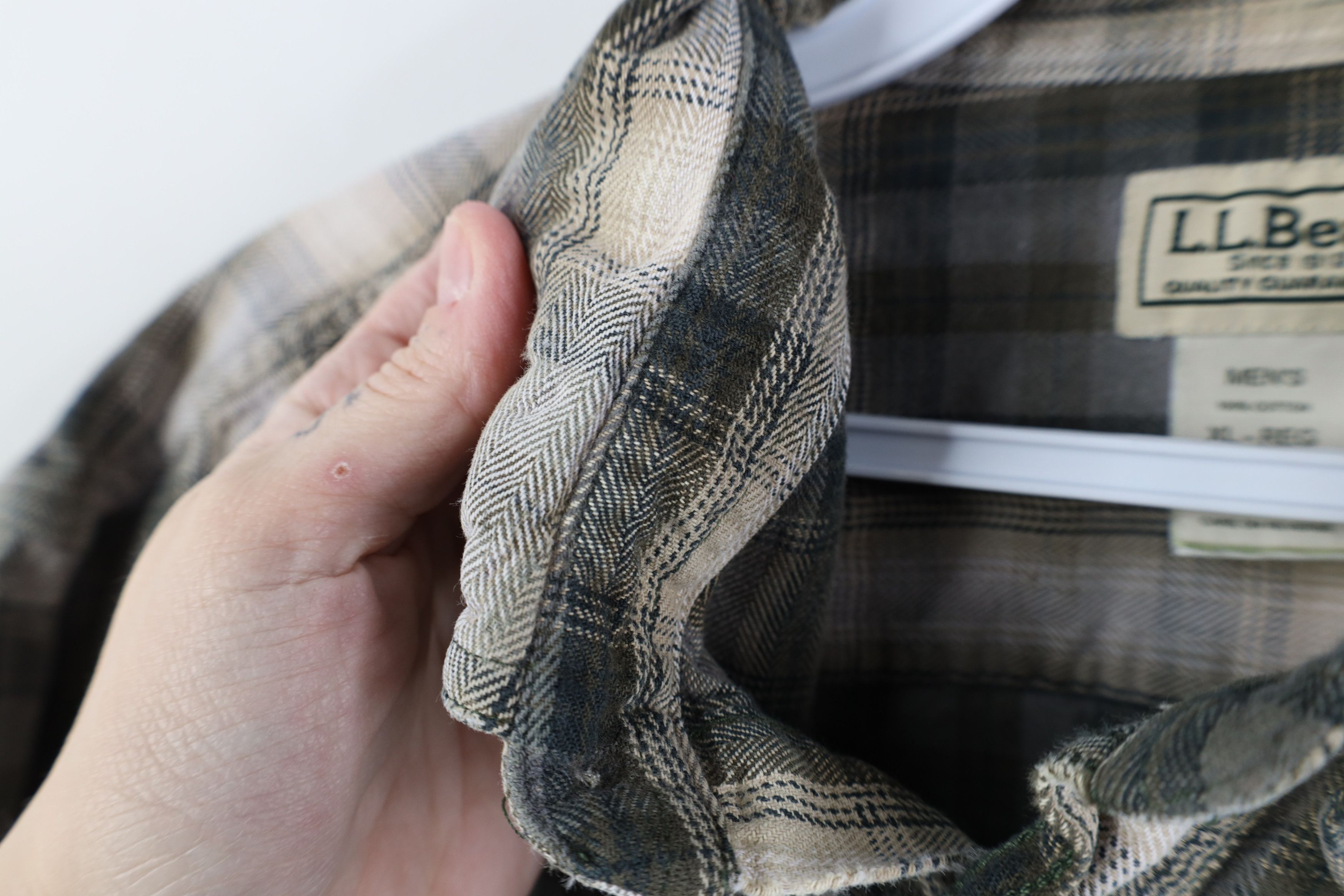 L.L. Bean Vintage 90s LL Bean Heavyweight Collared Button Down Shirt Size US XL / EU 56 / 4 - 5 Thumbnail