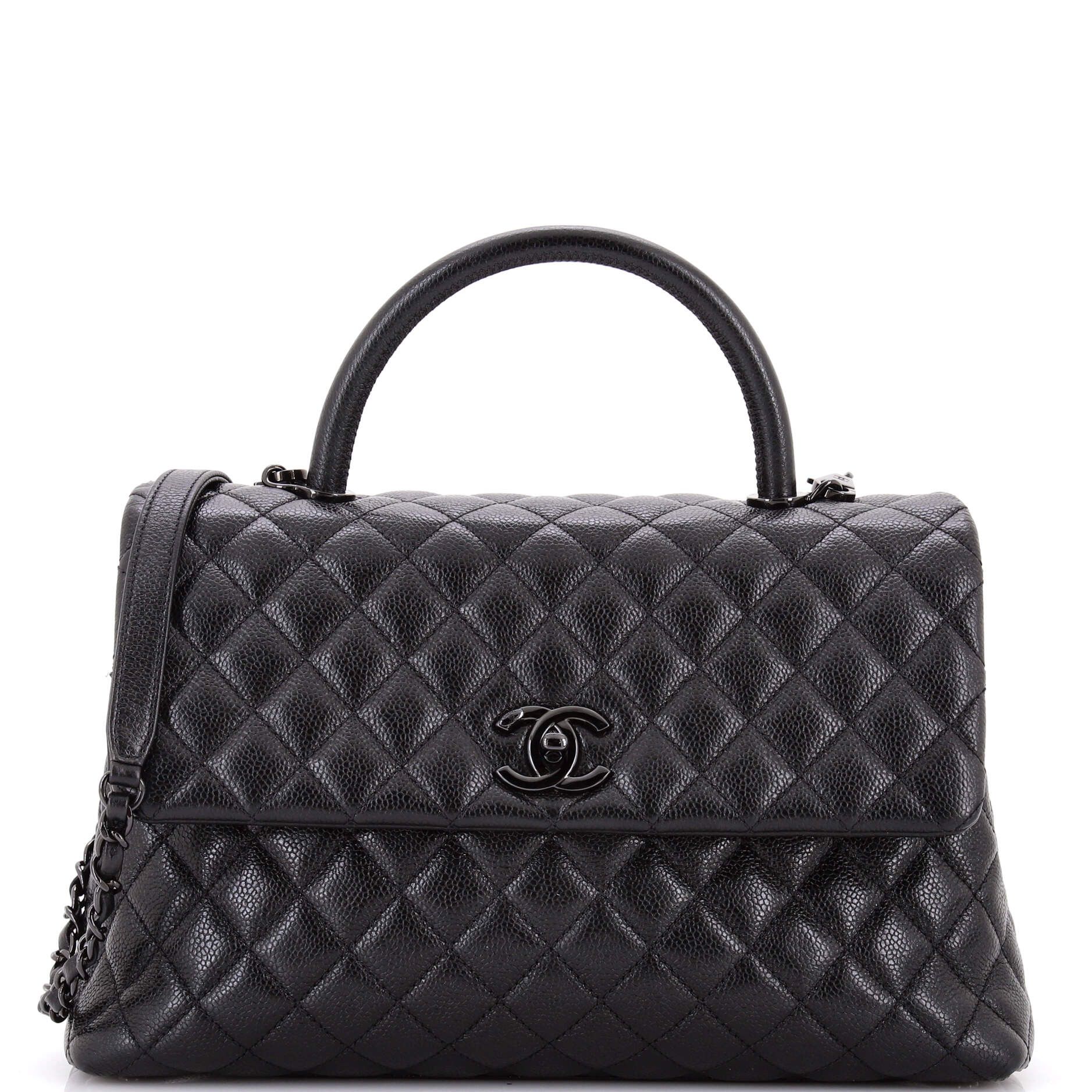 Chanel So Black Coco Top Handle Bag Size ONE SIZE - 1 Thumbnail
