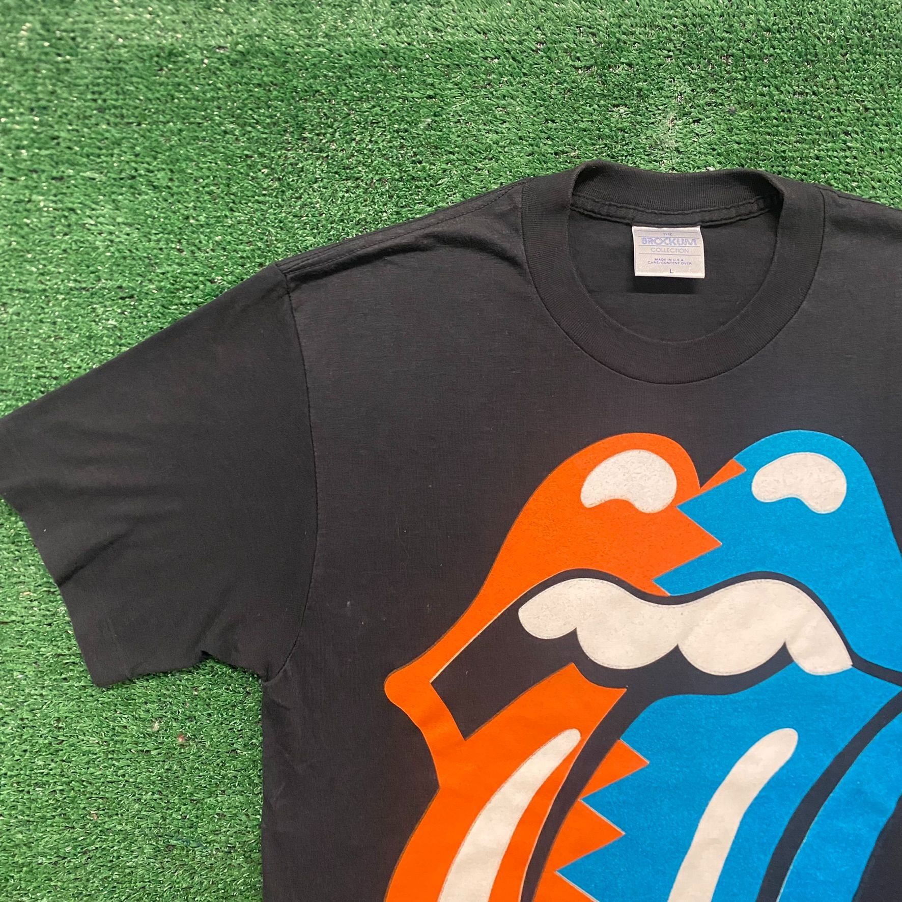 The Rolling Stones Vintage 80s Rolling Stones Tour Single Stitch Rock Band Tee Size US L / EU 52-54 / 3 - 2 Thumbnail