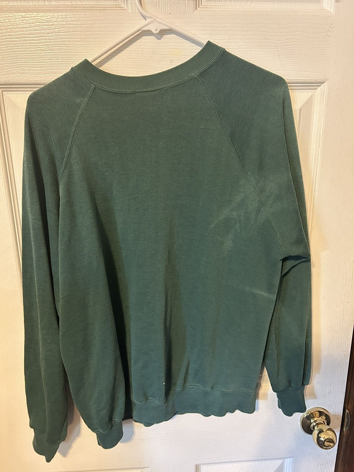 Vintage Vintage 70s crewneck sweatshirt green Size US M / EU 48-50 / 2 - 2 Thumbnail