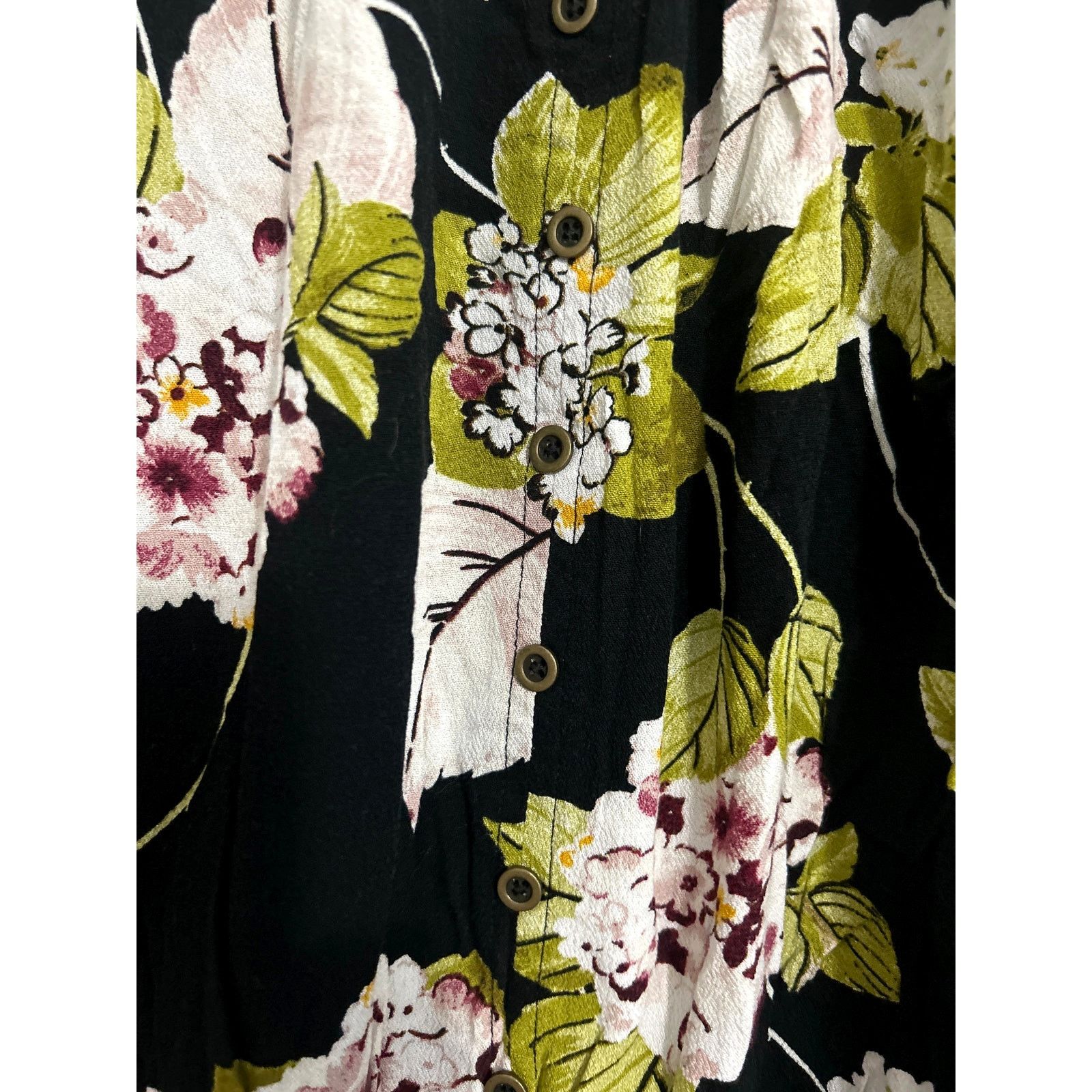 Other ANA A New Approach Floral Long Balloon Sleeve Blouse Size M / US 6-8 / IT 42-44 - 5 Thumbnail