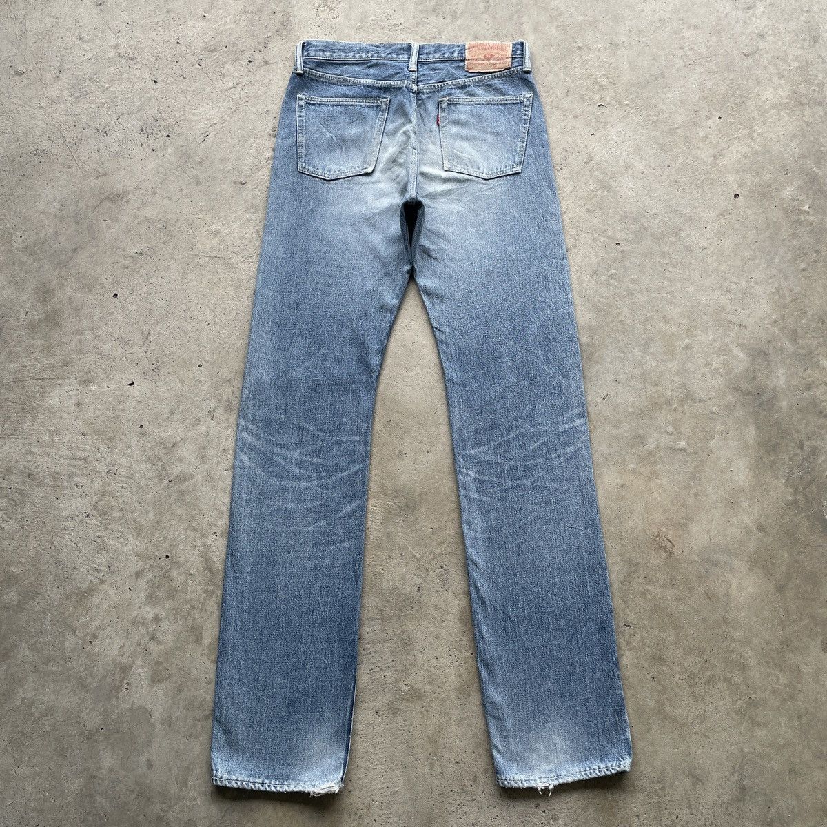 Japanese Brand Vintage StormyBlue Faded Selvedge Jeans Distressed Pants W31 Size US 31 - 12 Thumbnail