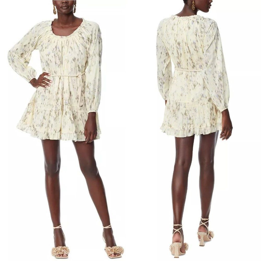 Sam Edelman NWT New $129 Sam Edelman Scoop Neck Long Sleeve Belted Dres Size L / US 10 / IT 46 - 1 Thumbnail
