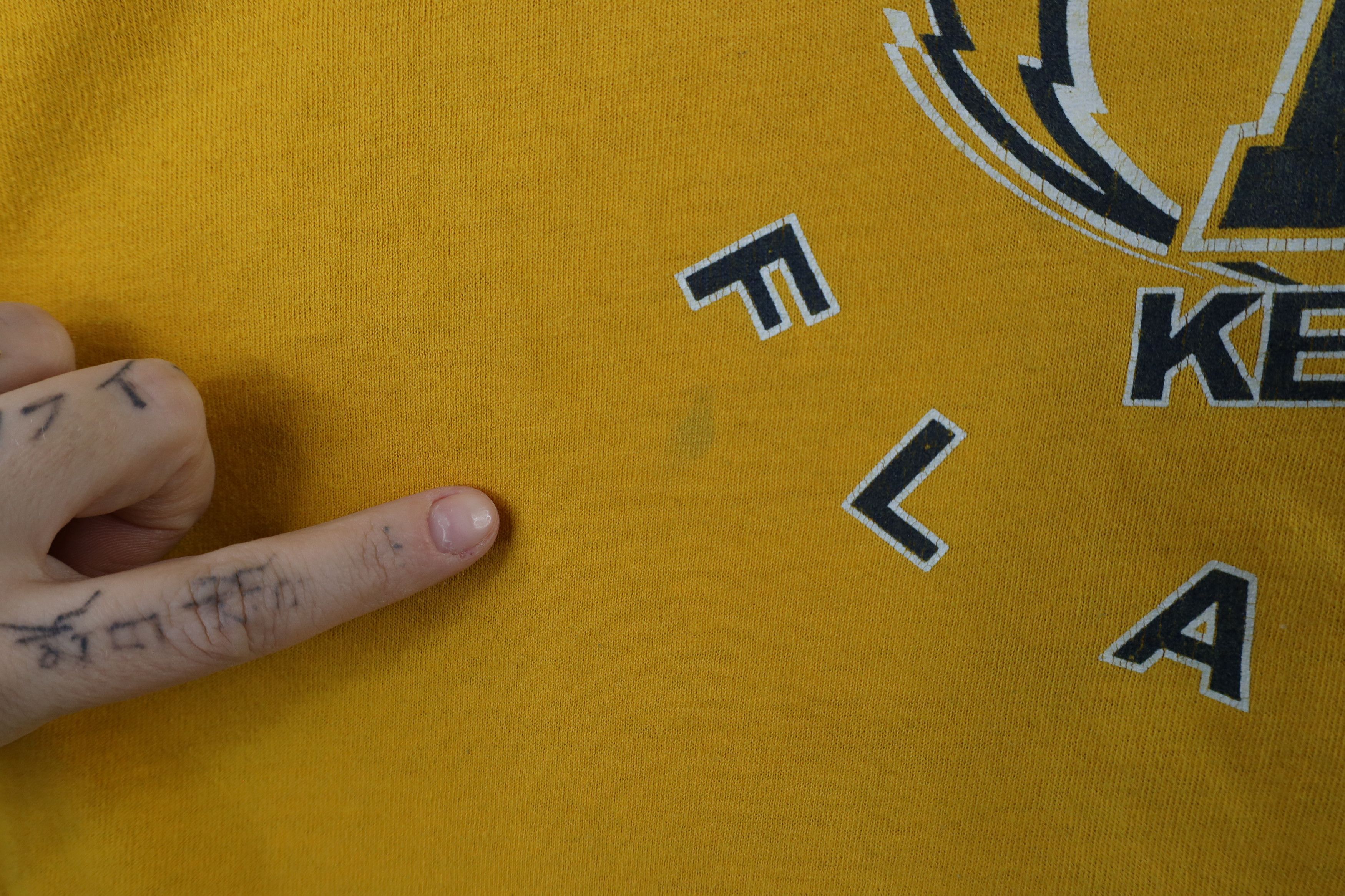 Russell Athletic × Vintage Vintage 90s Russell Athletic Kent State University T-Shirt Size US XL / EU 56 / 4 - 5 Thumbnail