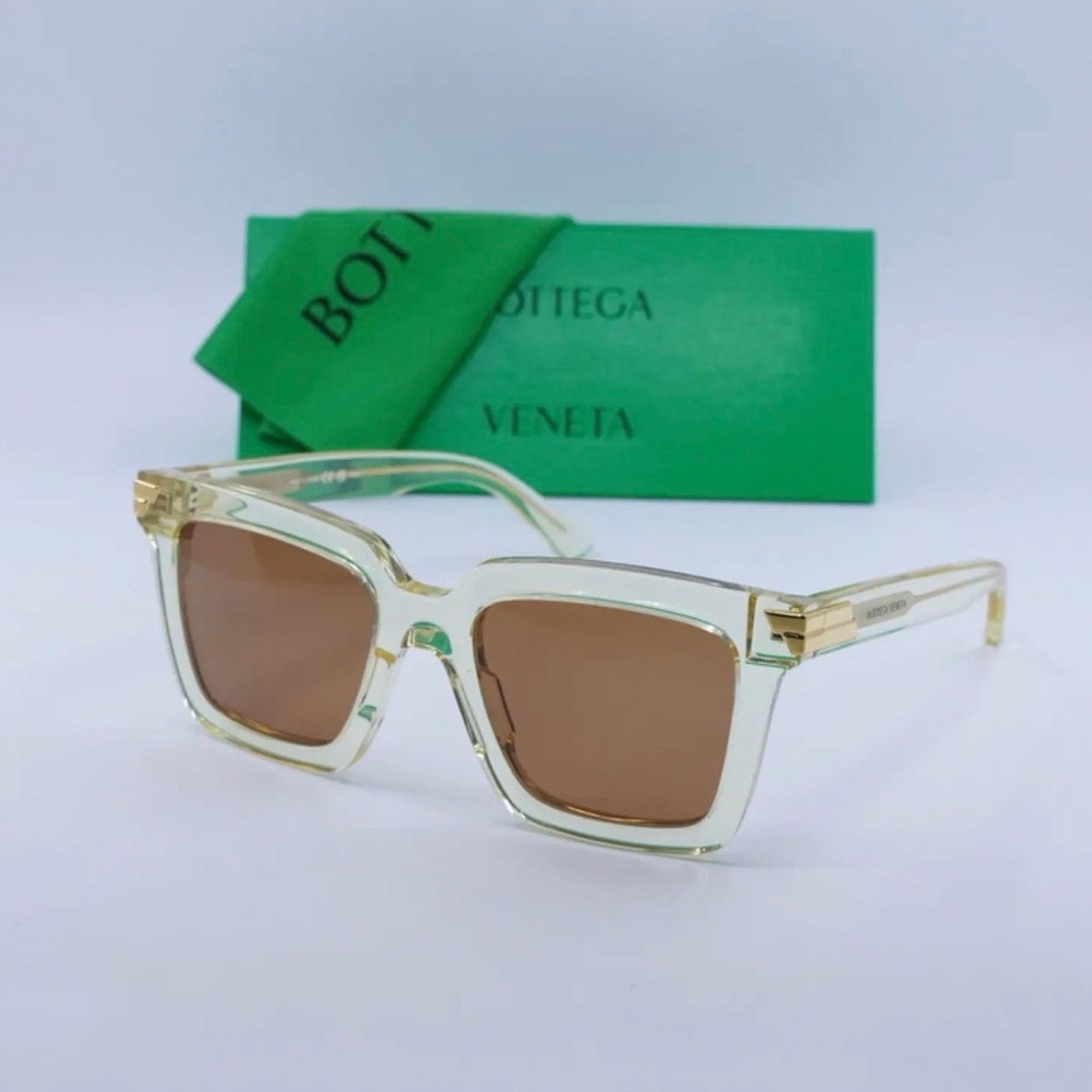Bottega Veneta New! Bottega Veneta BV1005S 005 Tan Sunglasses, Authentic Size ONE SIZE - 10 Thumbnail