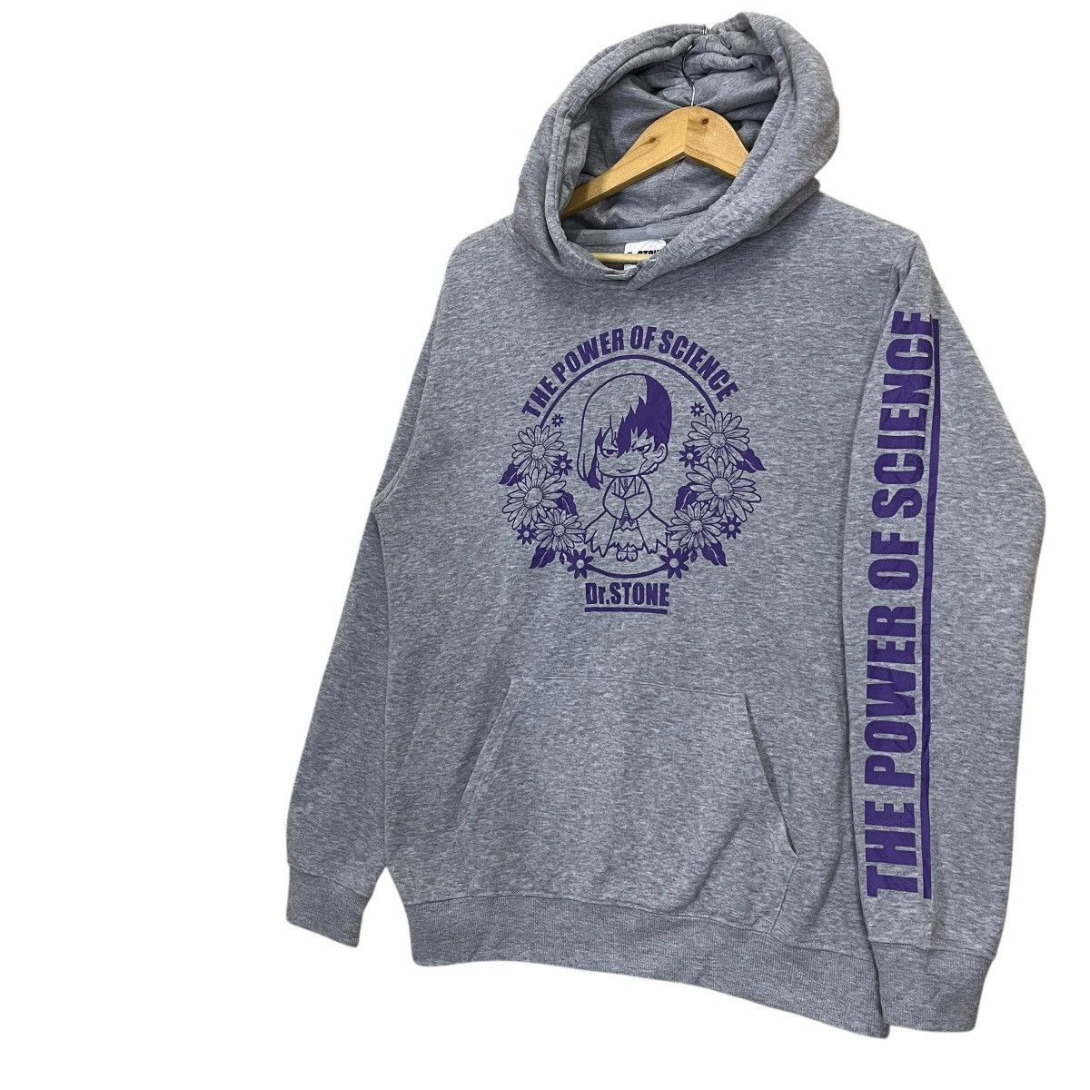 Anime Dr Stone The Power Of Science Big Logo Pullover Hoodie Size US M / EU 48-50 / 2 - 3 Thumbnail