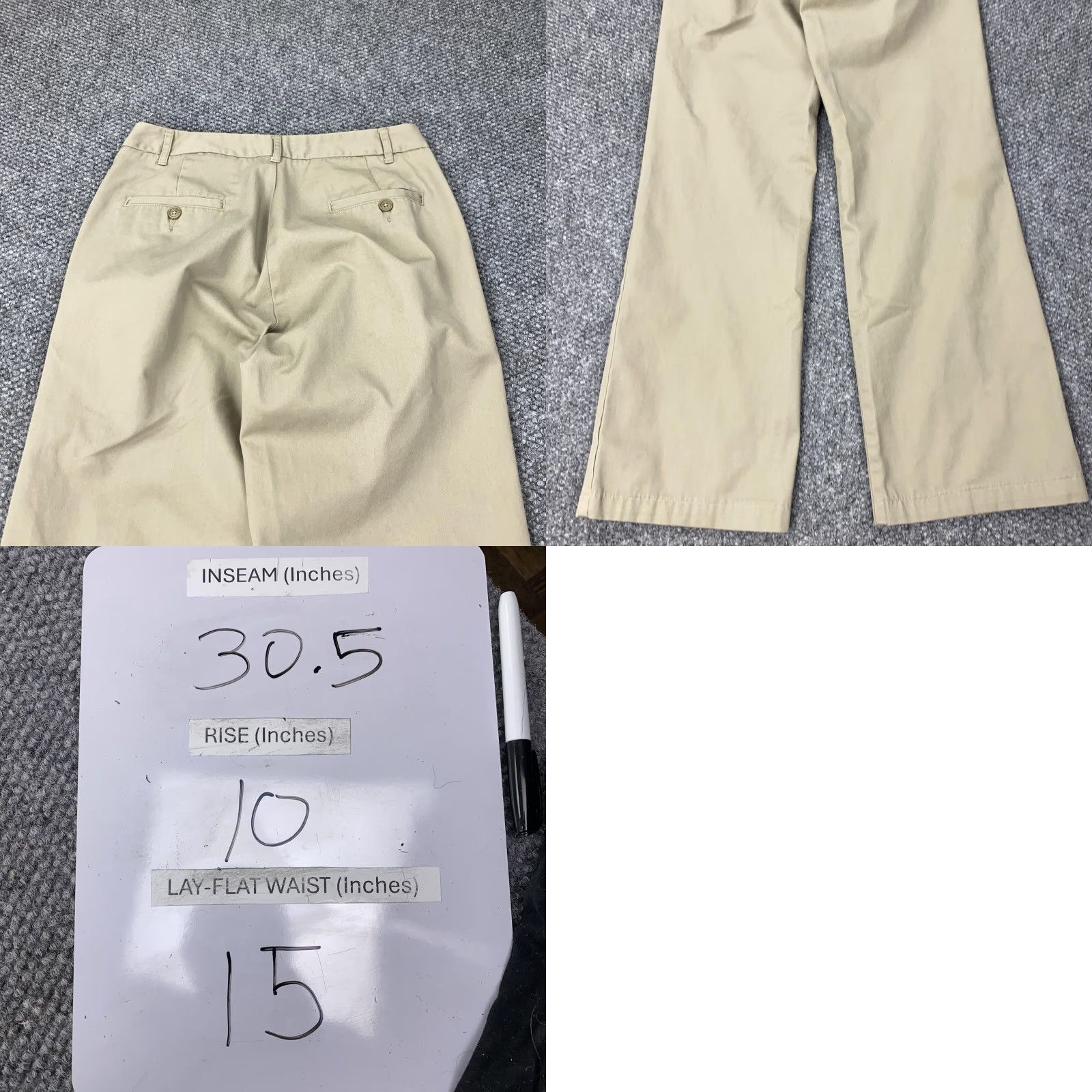 Lands' End Lands' End Pants Womens 6 Khaki Straight Leg Chino Dress Casual Inseam 30.5 Size 28" / US 6 / IT 42 - 9 Thumbnail
