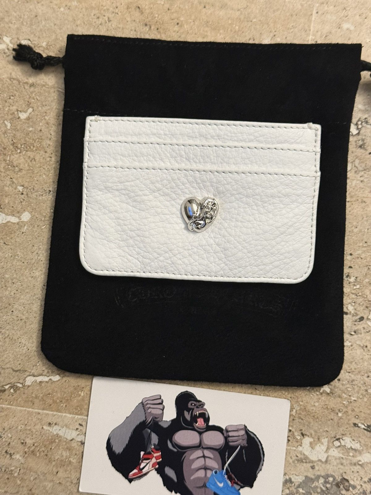 Chrome Hearts Chrome Hearts White Heart Card Holder Size ONE SIZE - 3 Thumbnail