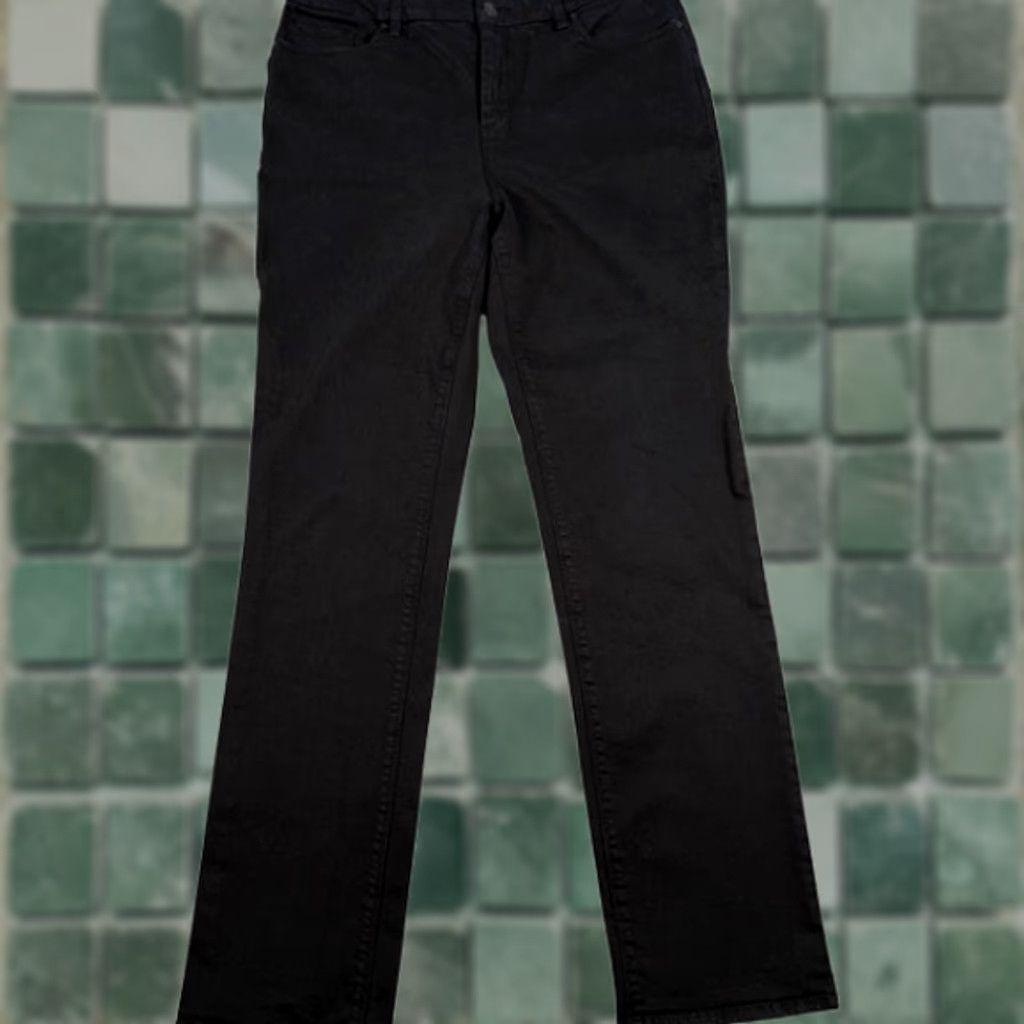 Vintage Chico's Black SO LIFTING Slim Leg Pants Women 10 Regular 34x31 Denim Workwear Vintage Retro Minimalist Size 32" / US 10 / IT 46 - 1 Thumbnail