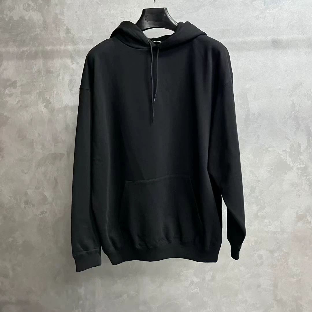 Balenciaga Balenciaga Retro Printed Black Hoodie L Men Size US L / EU 52-54 / 3 - 1 Thumbnail