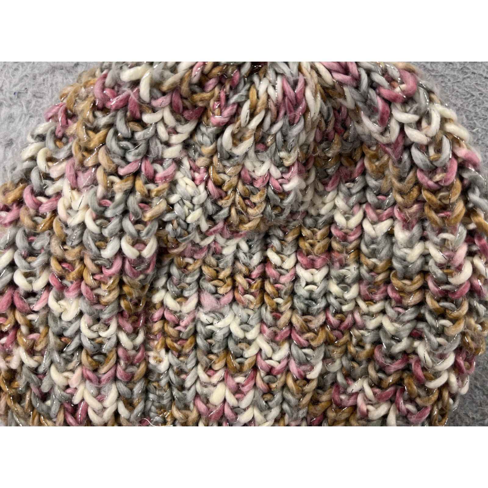 Joe Boxer Joe Boxer Beanie Womens One Size Pink 100% Acrylic Knit Ski Hat Size ONE SIZE - 2 Thumbnail