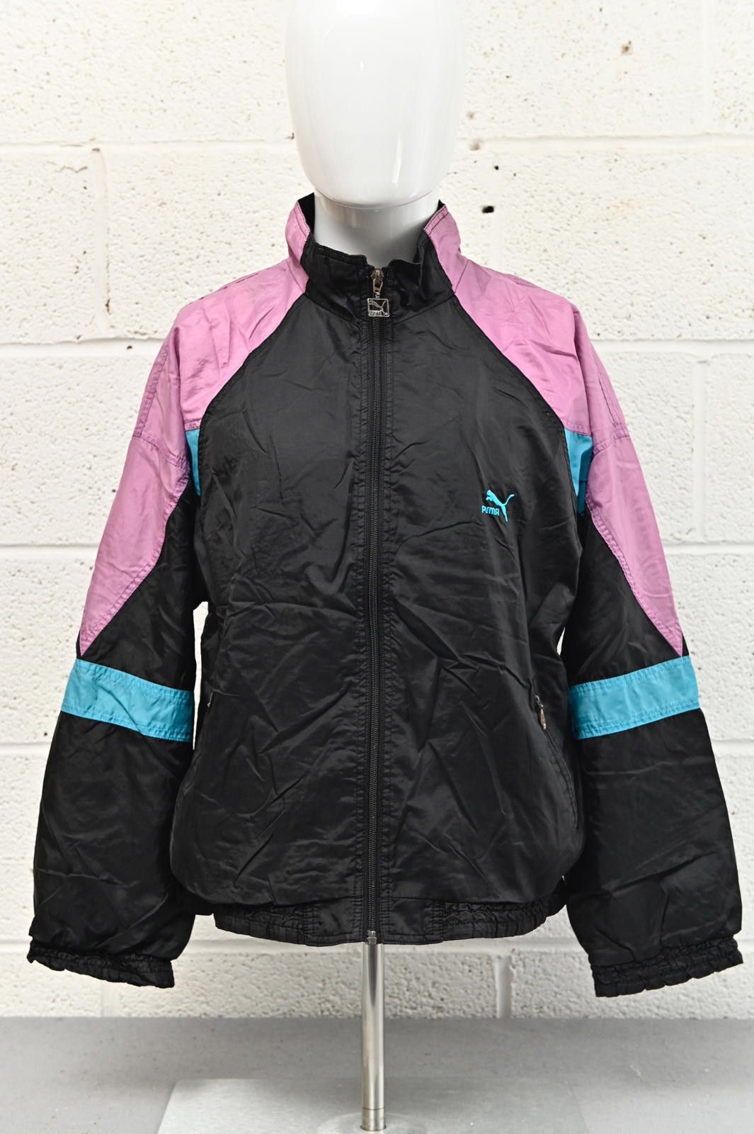 Puma Puma Vintage Sports Jacket Black Pink Womens Size S Size S / US 4 / IT 40 - 2 Thumbnail