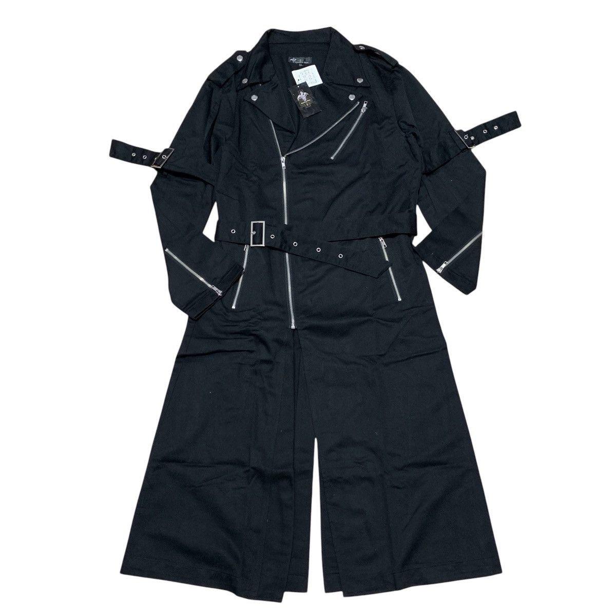 Japanese Brand Devil N Bass Asymmetrical Long Coat Gothic Vkeii Lgb Style Size US L / EU 52-54 / 3 - 9 Thumbnail