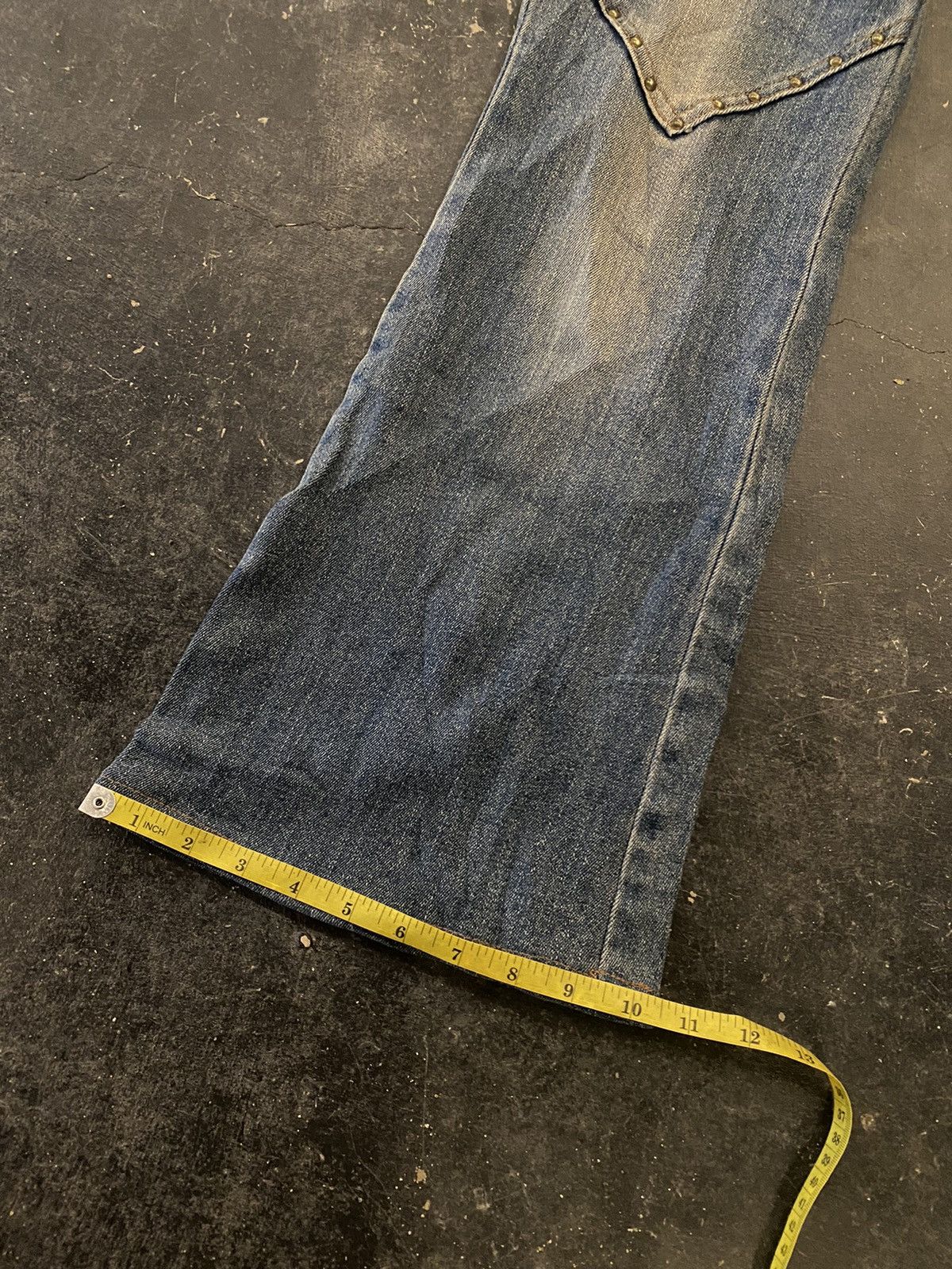 Beauty Beast Y2k lace up bootcut jeans Size US 28 / EU 44 - 10 Thumbnail