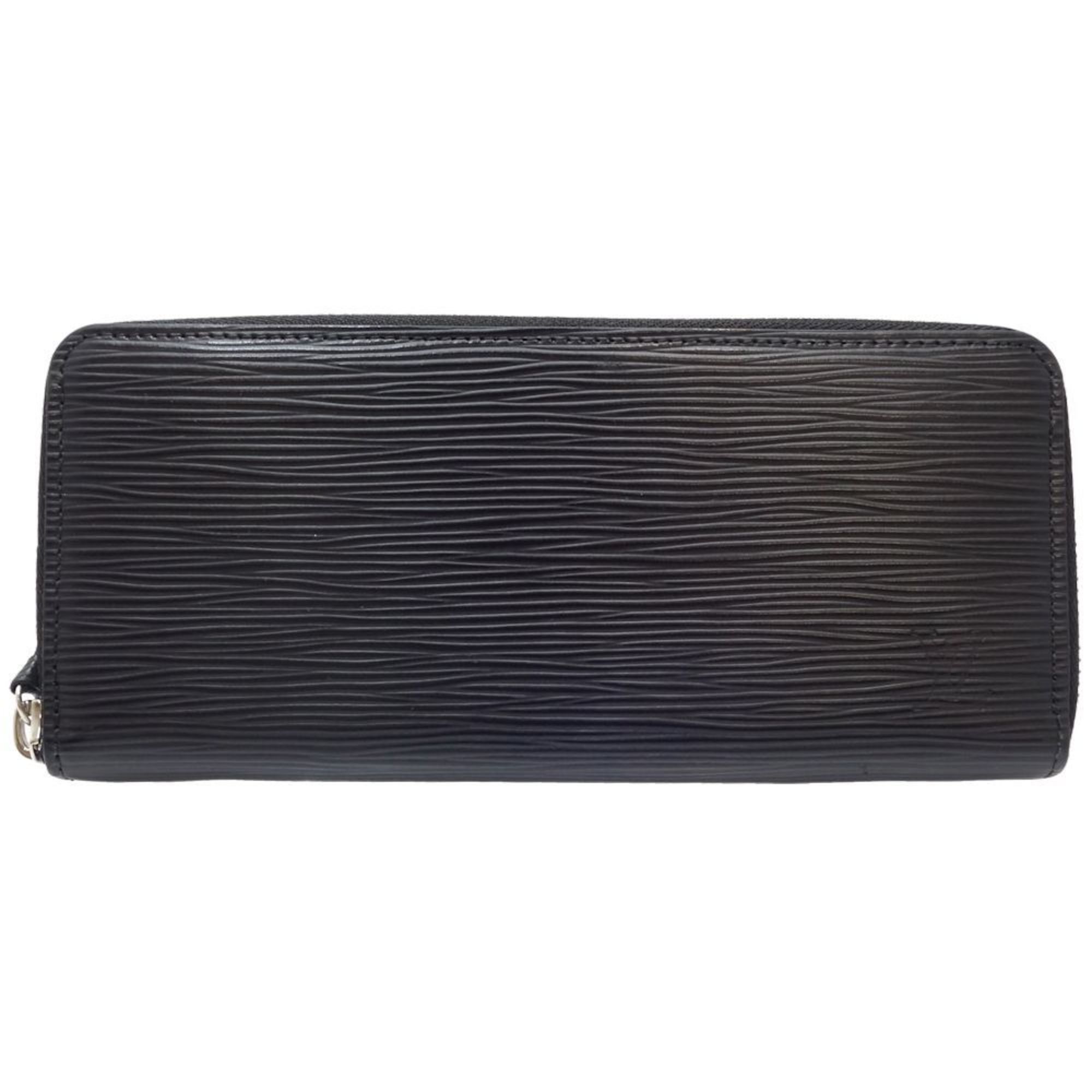 Louis Vuitton Epi Long Wallet M60915 Portefeuille Clemence Noir 180725