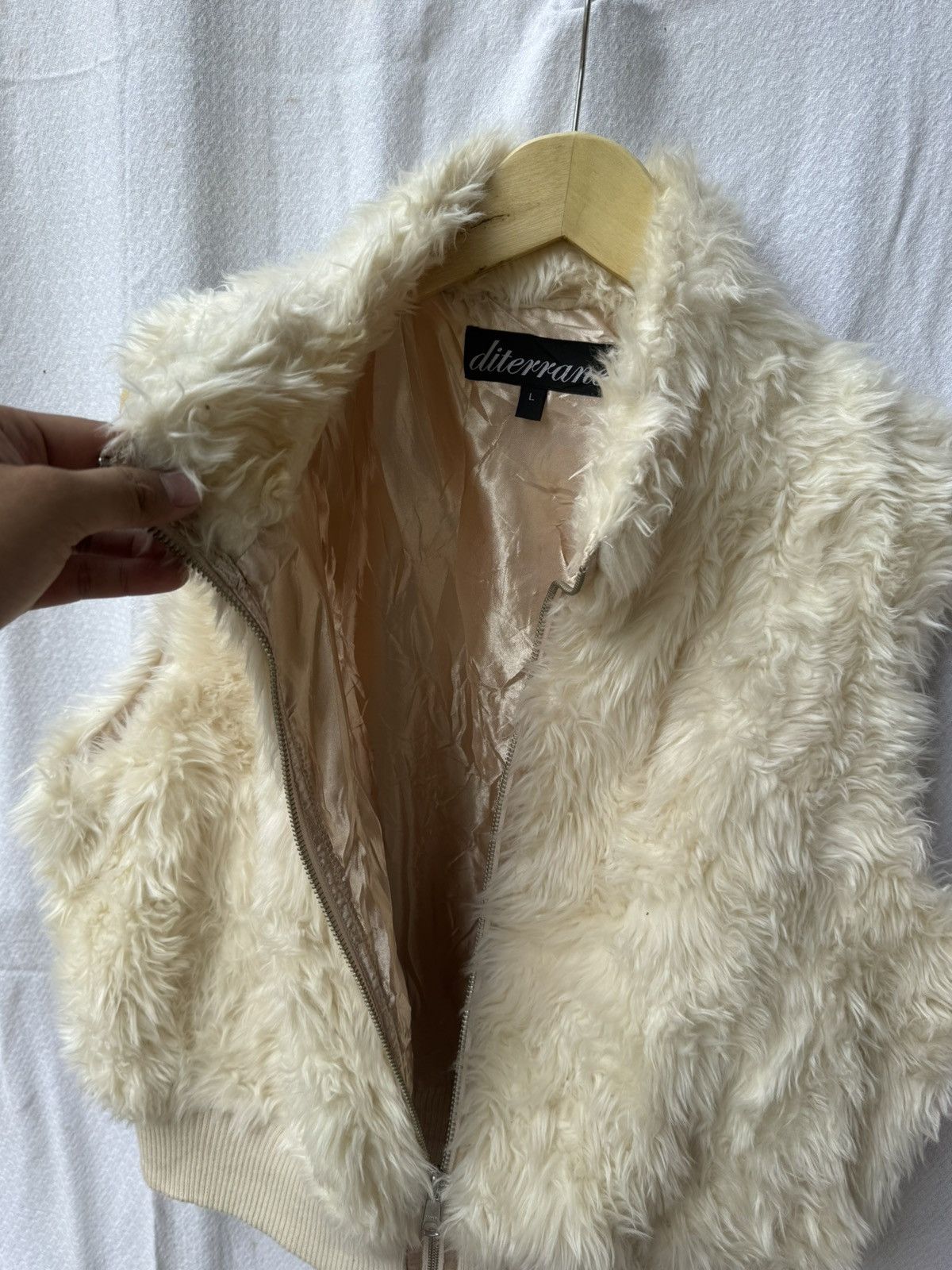 Japanese Brand Mohair fuzzy vest zipper japanese style Size US L / EU 52-54 / 3 - 8 Thumbnail