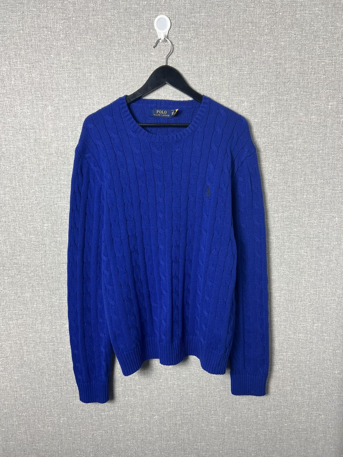 Polo Ralph Lauren The Iconic Cable Polo Ralph Lauren Crew Knitted Sweater Size US XXL / EU 58 / 5 - 1 Thumbnail