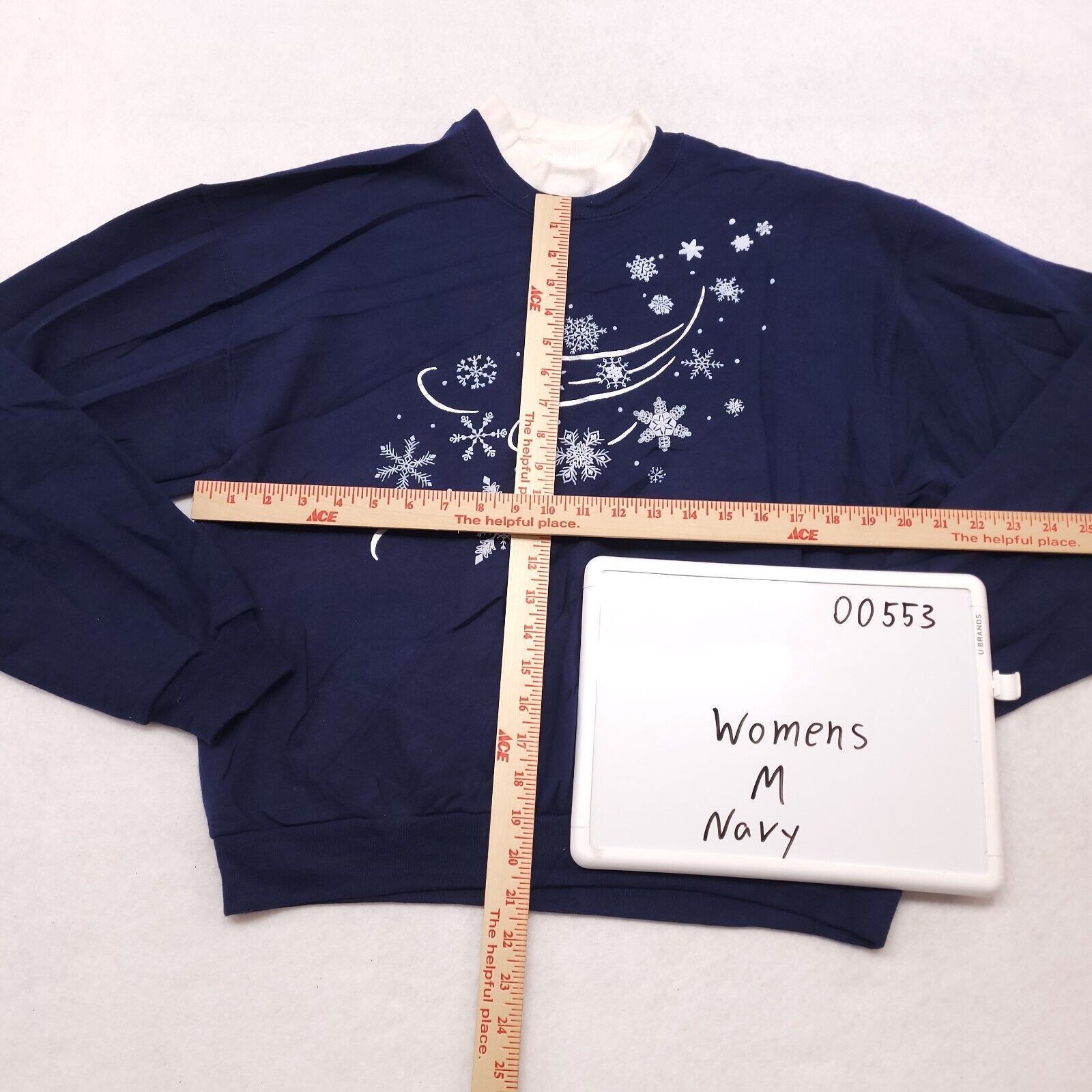 Jerzees Jerzees Casual Sweatshirt Womens Size Medium M Blue White Size M / US 6-8 / IT 42-44 - 7 Thumbnail