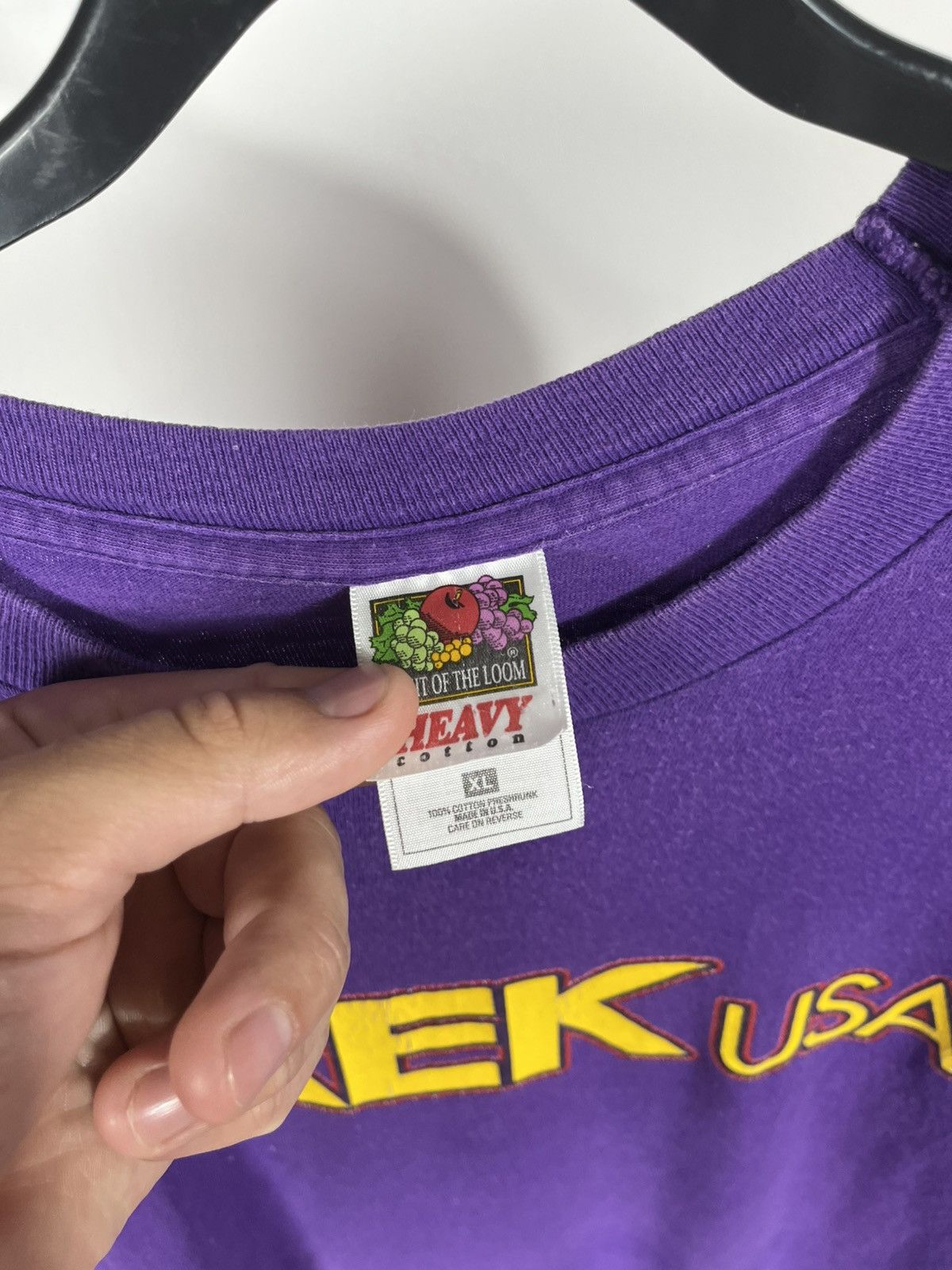 Fruit Of The Loom Vintage Trek USA Purple Tee Fruit of the Loom XL Made in USA Size US XL / EU 56 / 4 - 5 Thumbnail