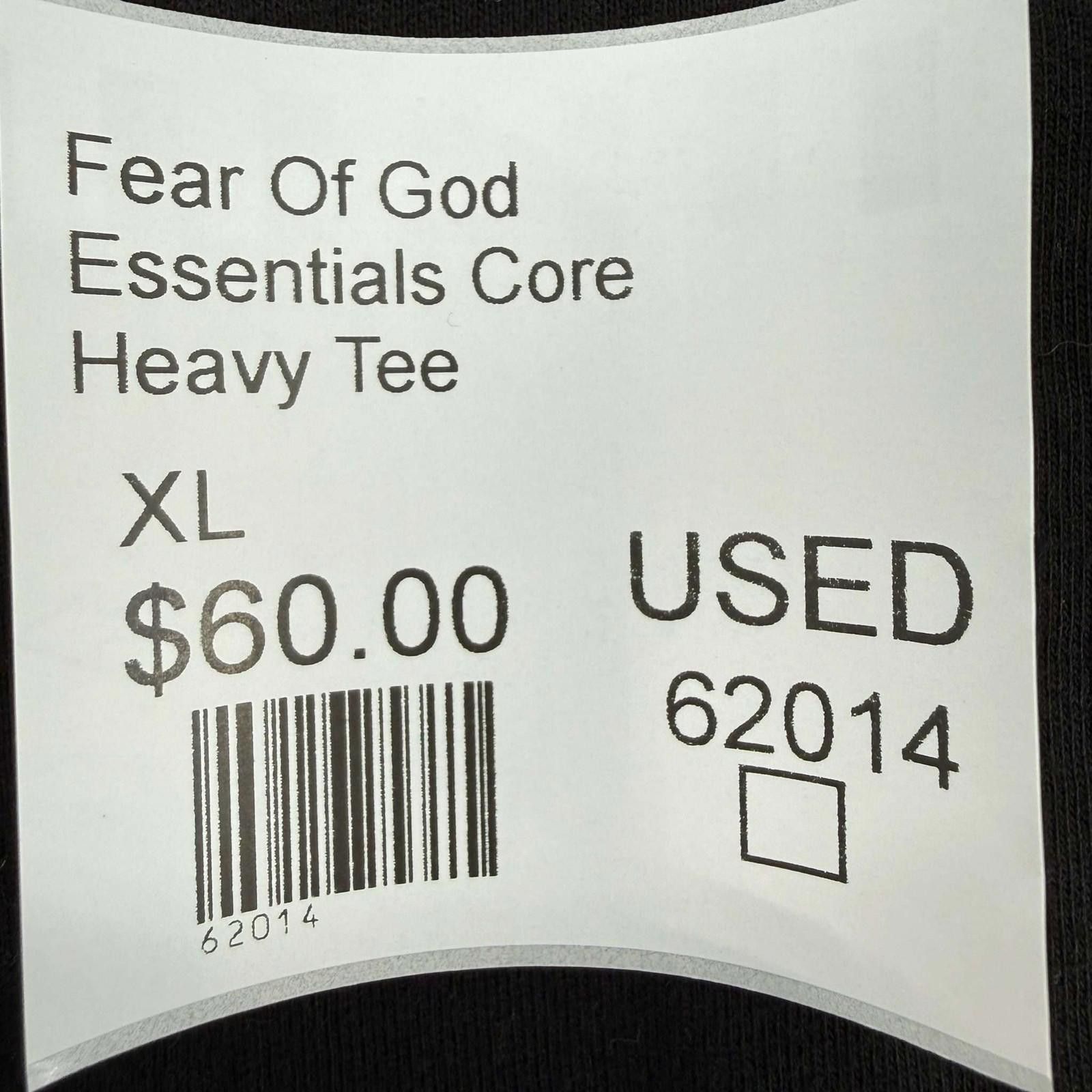 Fear of God Fear Of God Essentials Core Heavy Tee XL Used Size US XL / EU 56 / 4 - 8 Thumbnail