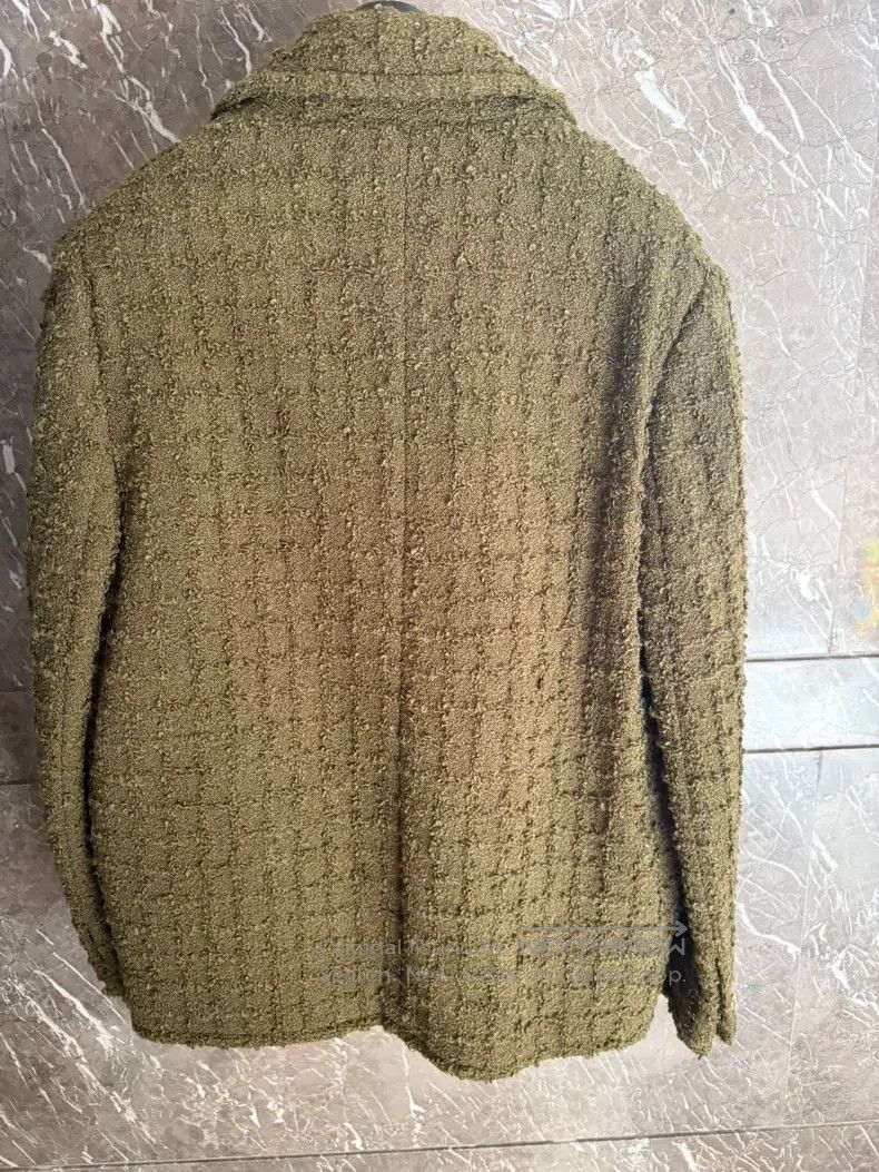 Versace Versace Tweed double-breasted coat Size M / US 6-8 / IT 42-44 - 2 Thumbnail