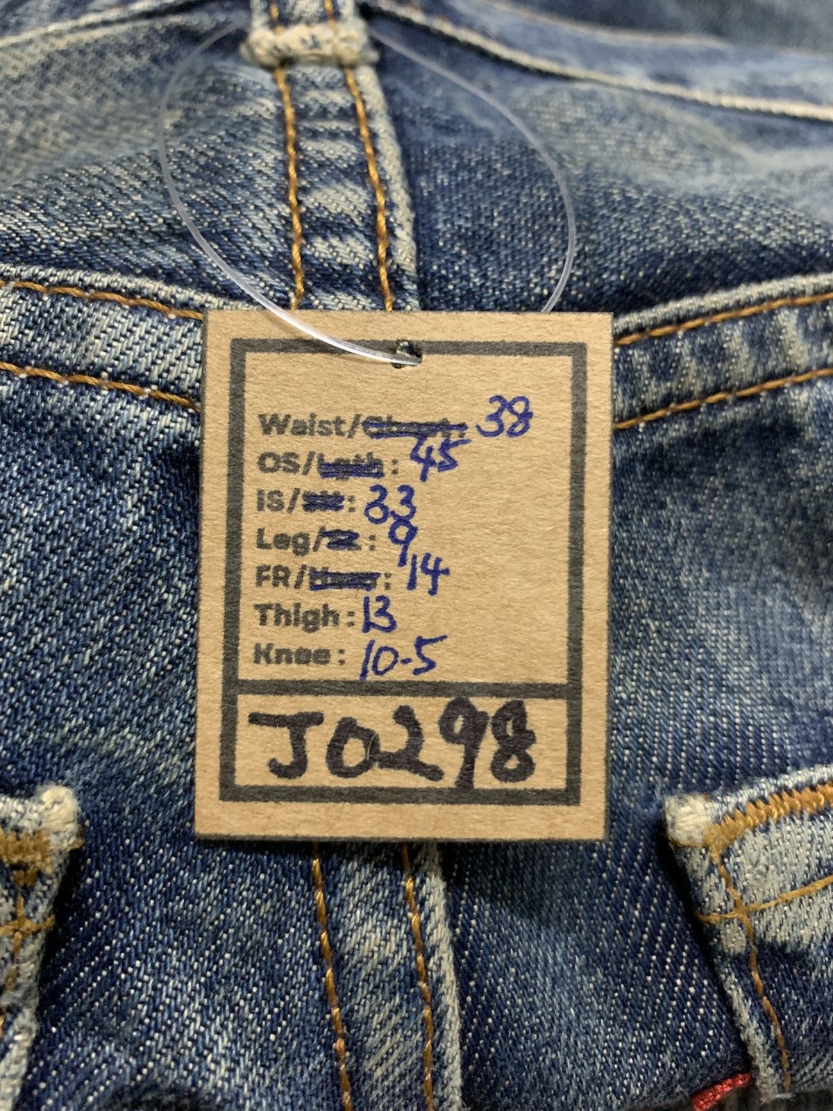 Levi's VTG 90s Levi’s 508 Straight Leg Denim Jeans Faded Wash 38x30 Size US 38 / EU 54 - 15 Thumbnail
