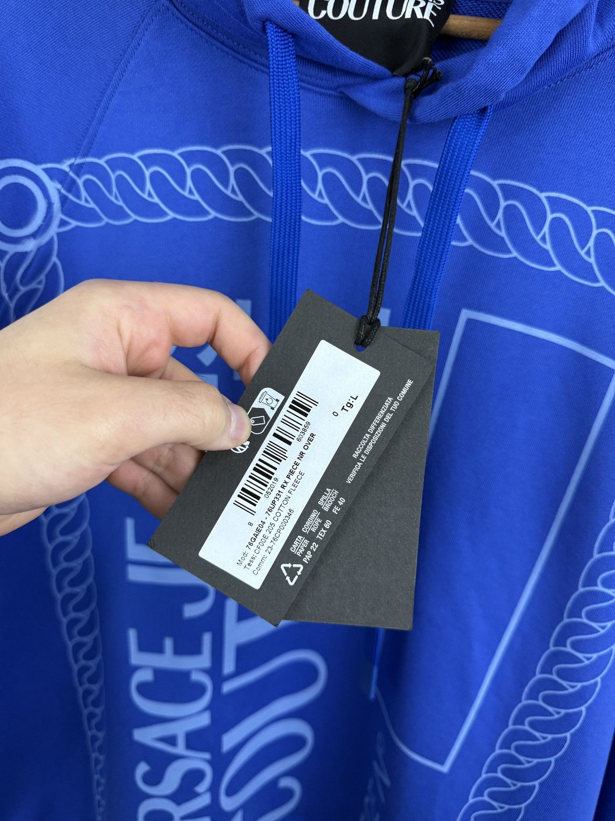 Versace Jeans Couture 🇮🇹❗️NEW Versace Jeans Couture Piece Nr Over Hoodie NWT Size US L / EU 52-54 / 3 - 9 Thumbnail