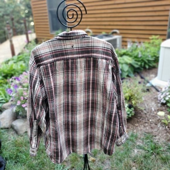 Vintage Browning Super Natural Fall Plaid Long Sleeve Casual Button Size US XL / EU 56 / 4 - 5 Thumbnail