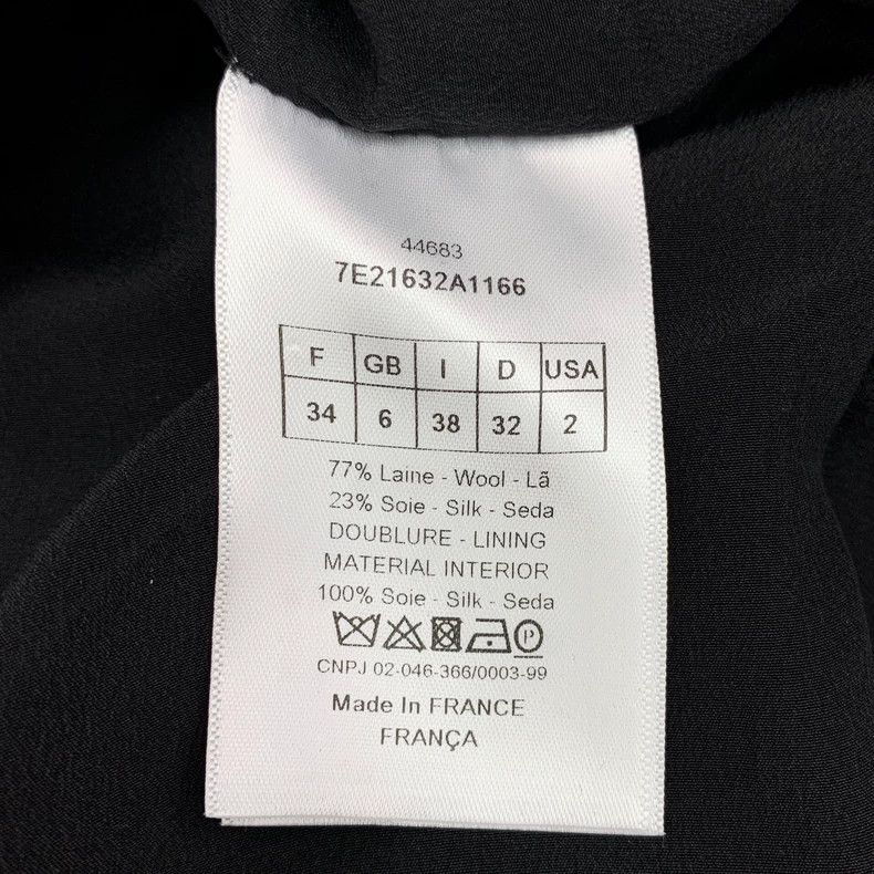 Dior Dior Black side button cotton round neck short-sleeved dre Size XXS / US 00 / IT 34 - 6 Thumbnail