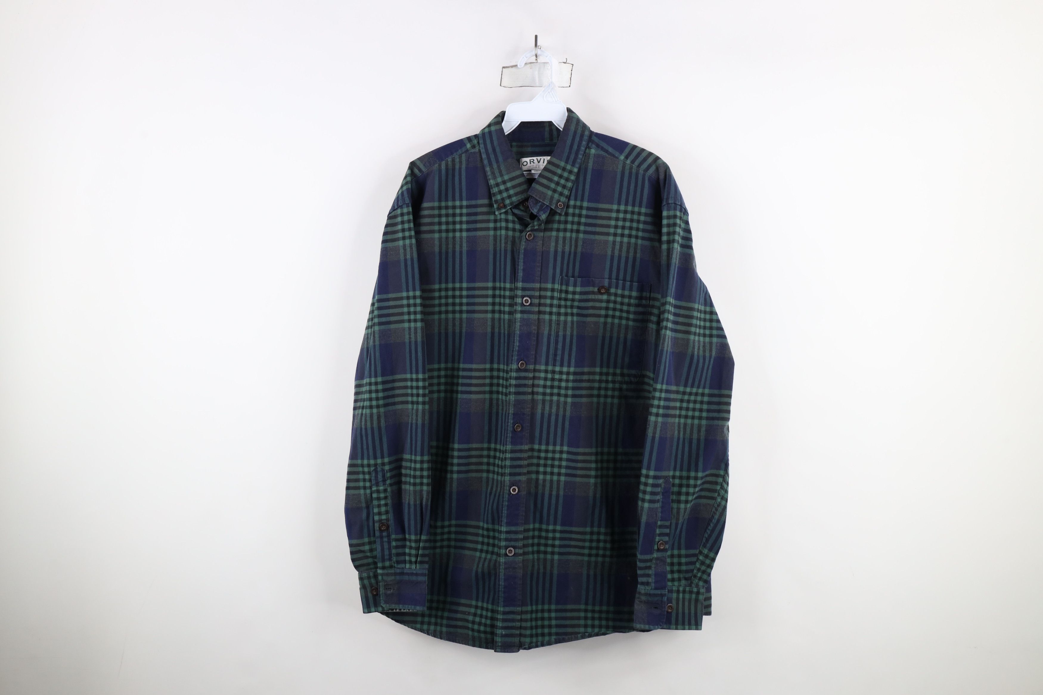 Orvis × Vintage Vintage Orvis Heavyweight Flannel Collared Button Down Shirt Size US M / EU 48-50 / 2 - 1 Thumbnail