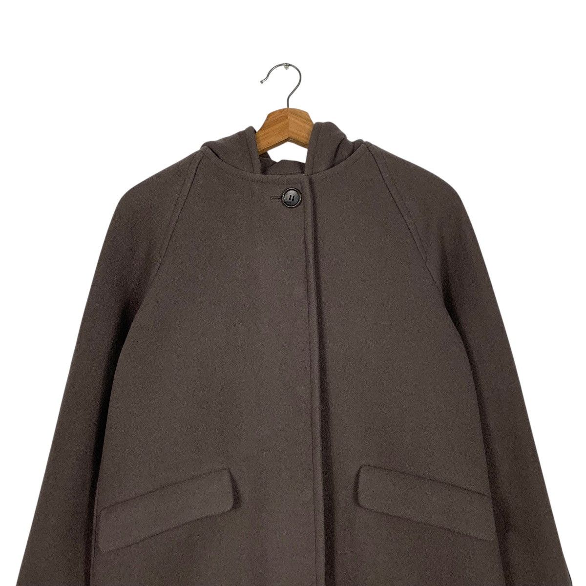 SHIPS Japanese Brand Ships Hooded Wool Coat Size M / US 6-8 / IT 42-44 - 2 Thumbnail