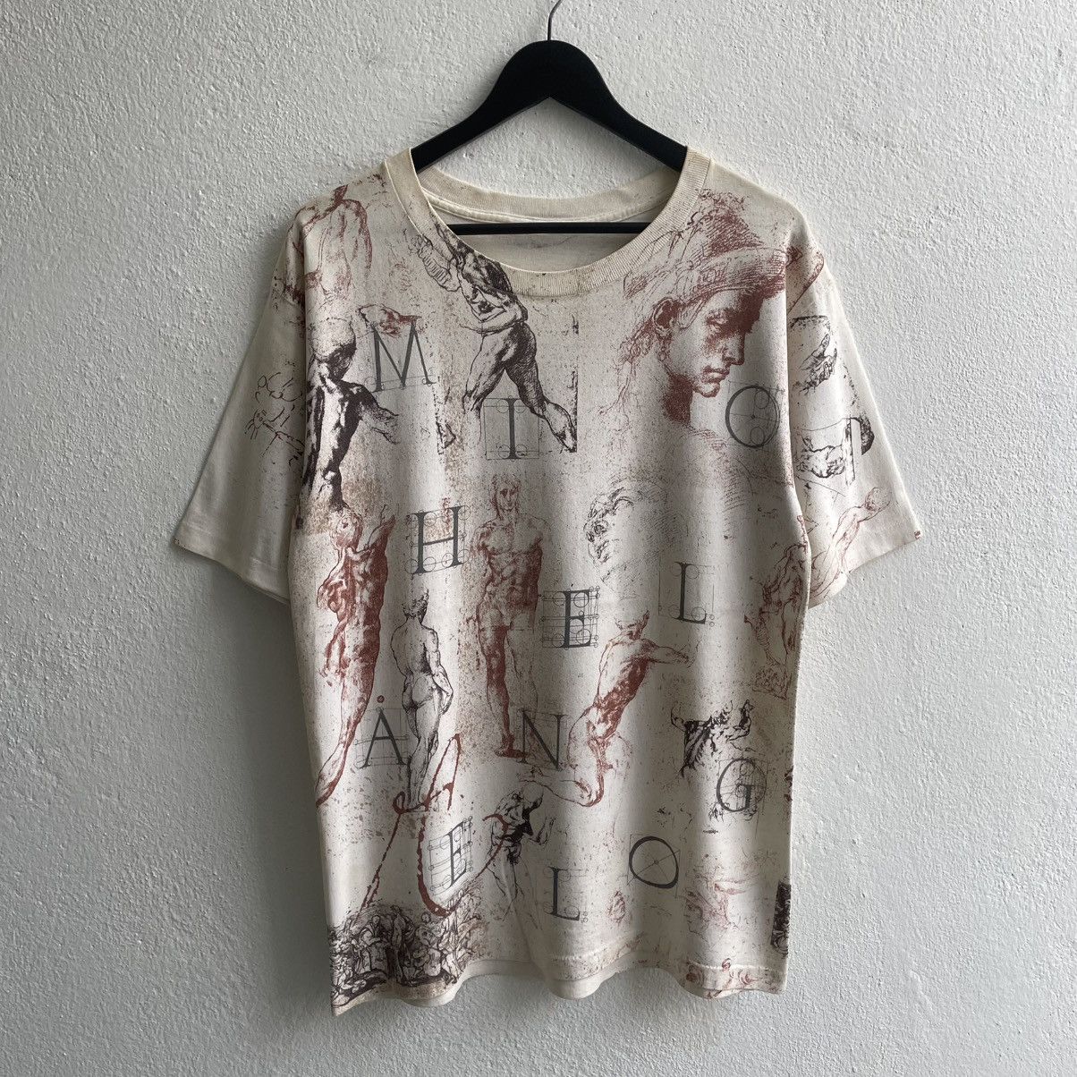 Vintage Vintage 90's Michelangelo Artwork Shirts Size US L / EU 52-54 / 3 - 2 Thumbnail