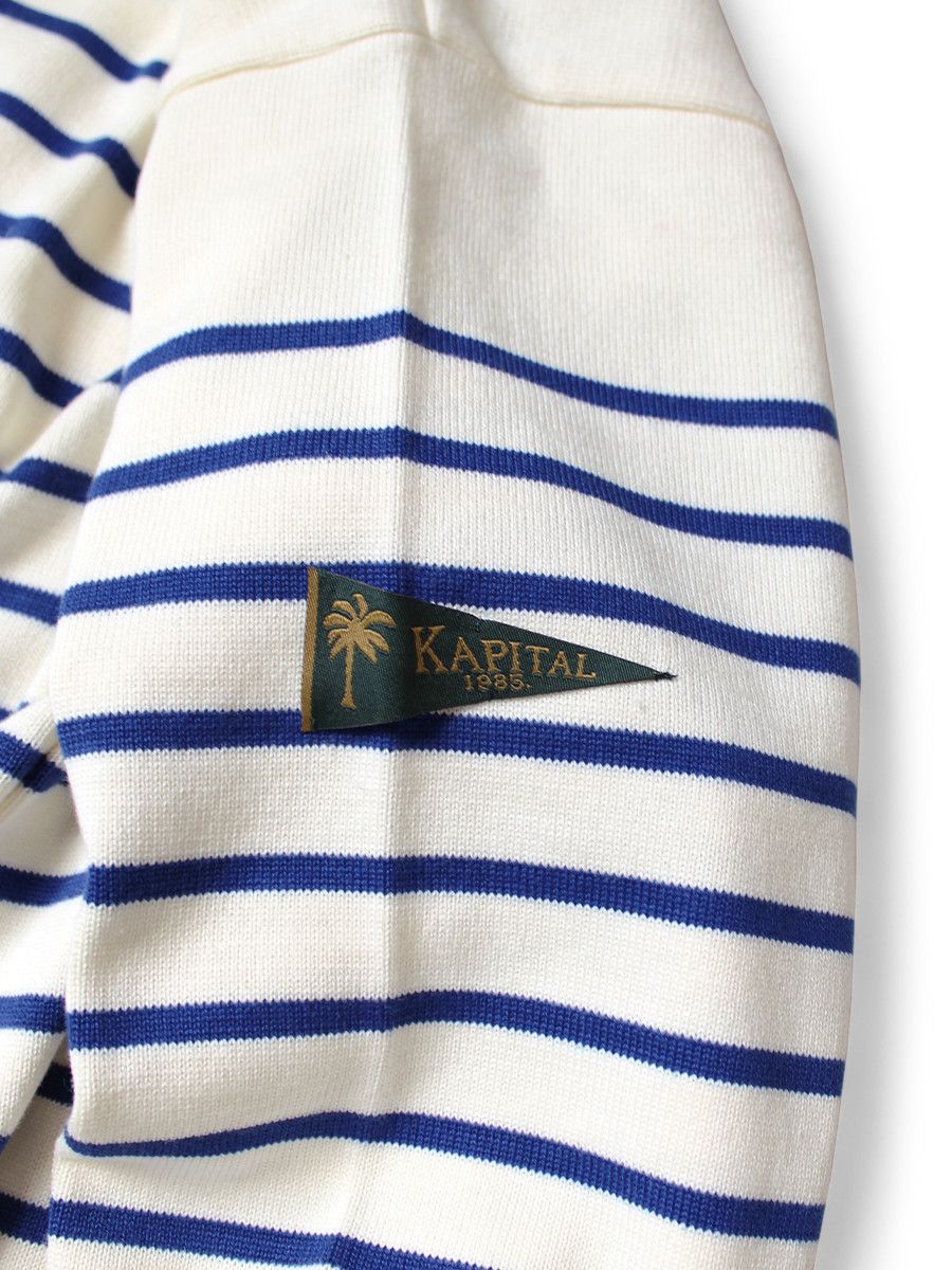 Kapital KAPITAL 12G Knit Boat Neck Sweatshirt Santo Domingo Necklace Size US L / EU 52-54 / 3 - 4 Thumbnail