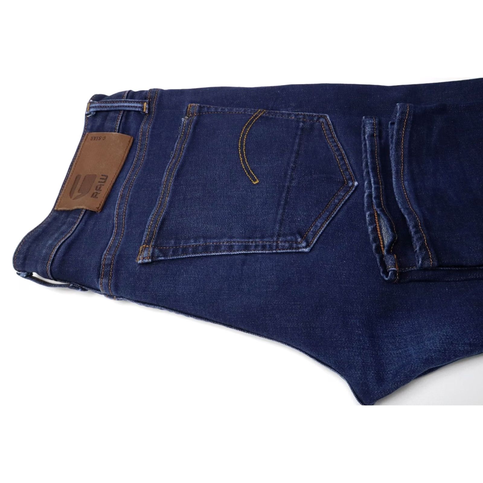 G-Star G-STAR 3301 Slim Jeans Men's Blue Denim Stretched Faded W34/L34 Zip Fly Size US 34 / EU 50 - 5 Thumbnail
