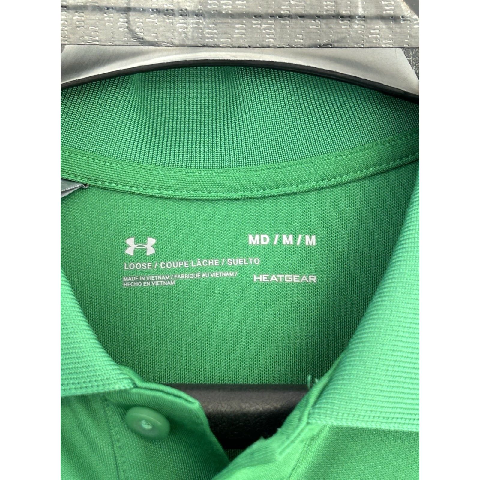 Under Armour Under Armour Notre Dame Golf Polo Shirt Green M Adult Short Sleeve Button Closure Collared Logo HeatGear Regular Fit Size US M / EU 48-50 / 2 - 6 Thumbnail