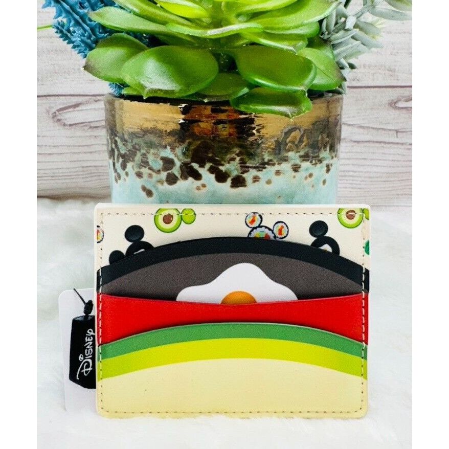 Disney Loungefly Disney Mickey Mouse Foods Skillet Cardholder BoxLu Size ONE SIZE - 1 Thumbnail
