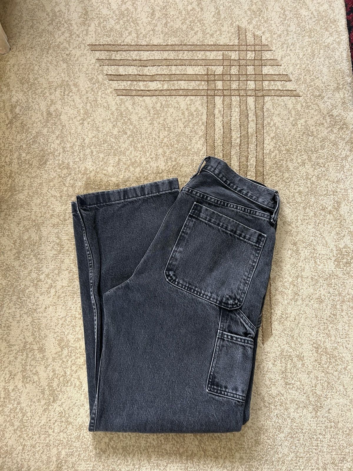 Abercrombie & Fitch Faded Black Double Knee Denim Jeans